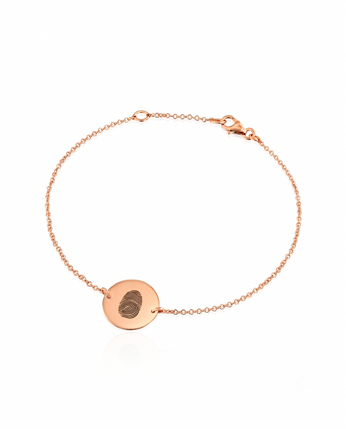 Chiara Gold Bracelet with fingerprint engraving