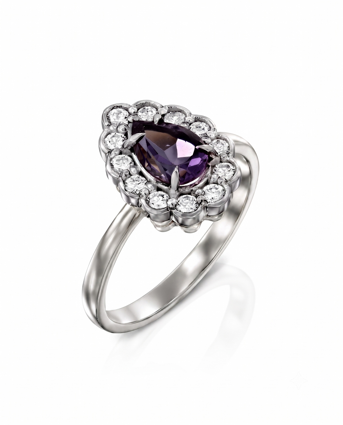 Marie Antoinette Ring With Amethyst