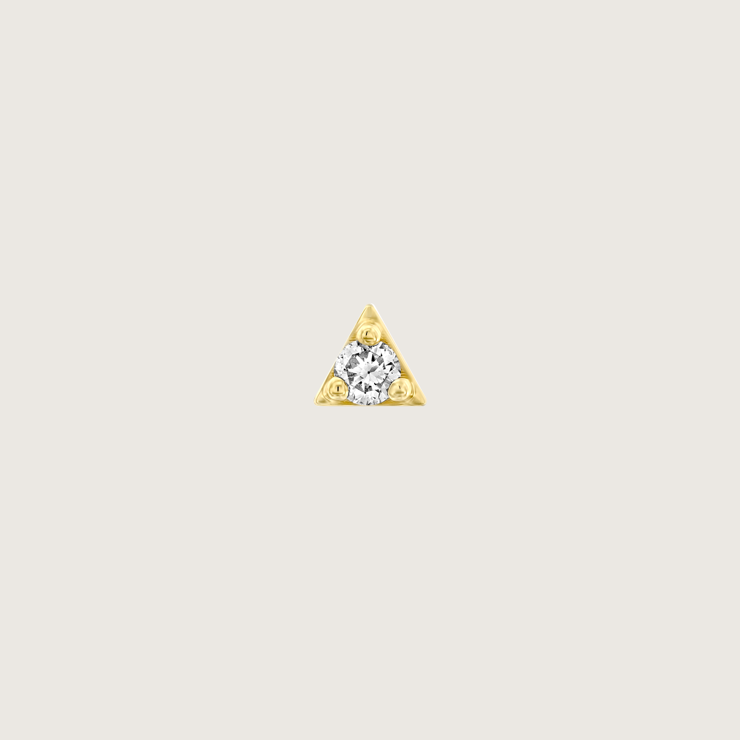Ruth piercing earring with white diamond