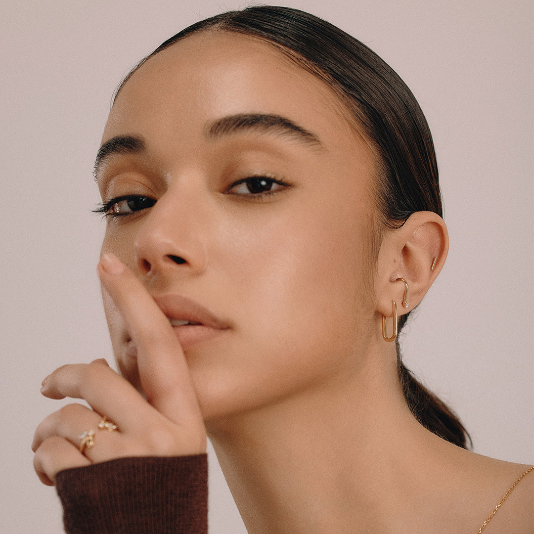 Valerie Piercing Gold Earring