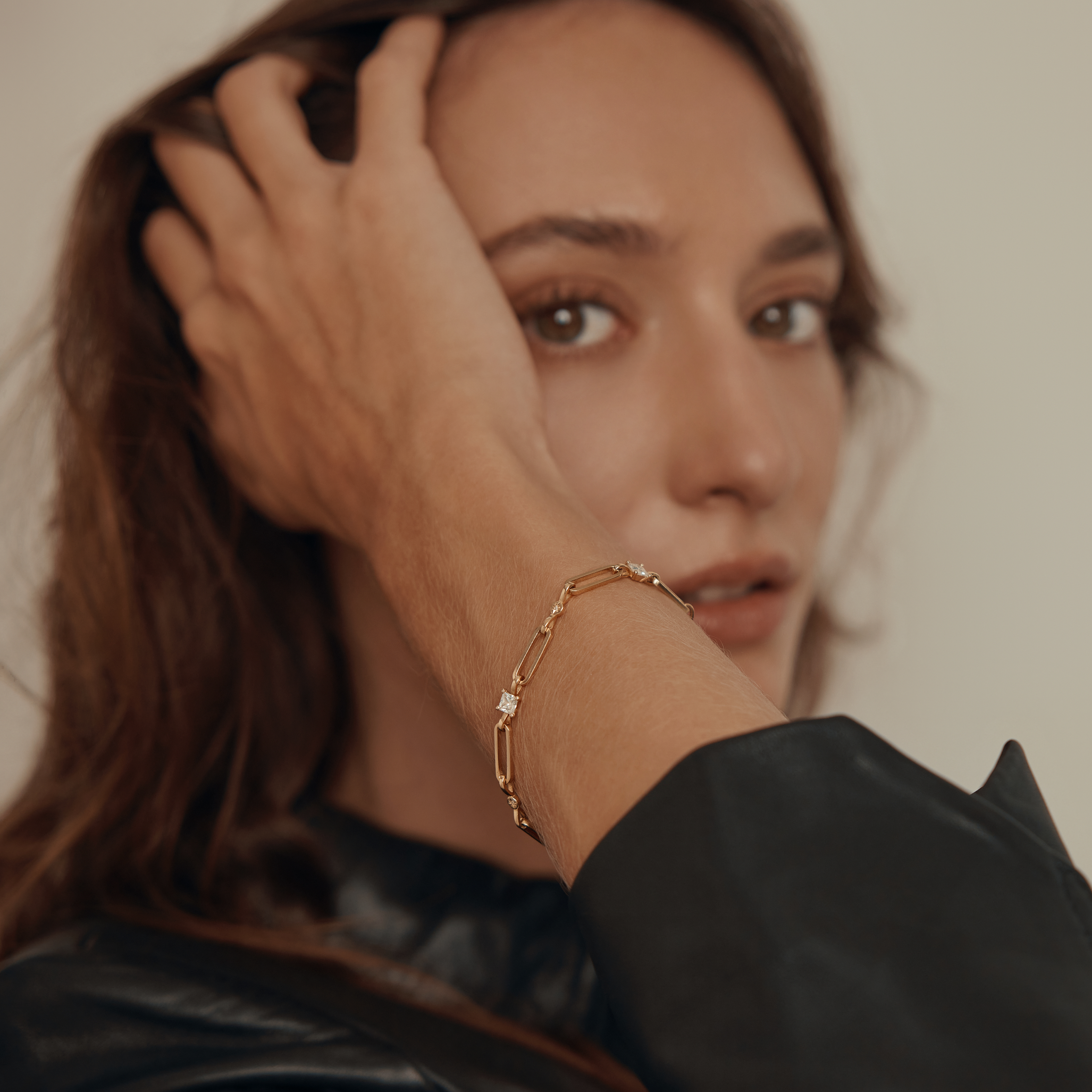 Nora bracelet white diamonds