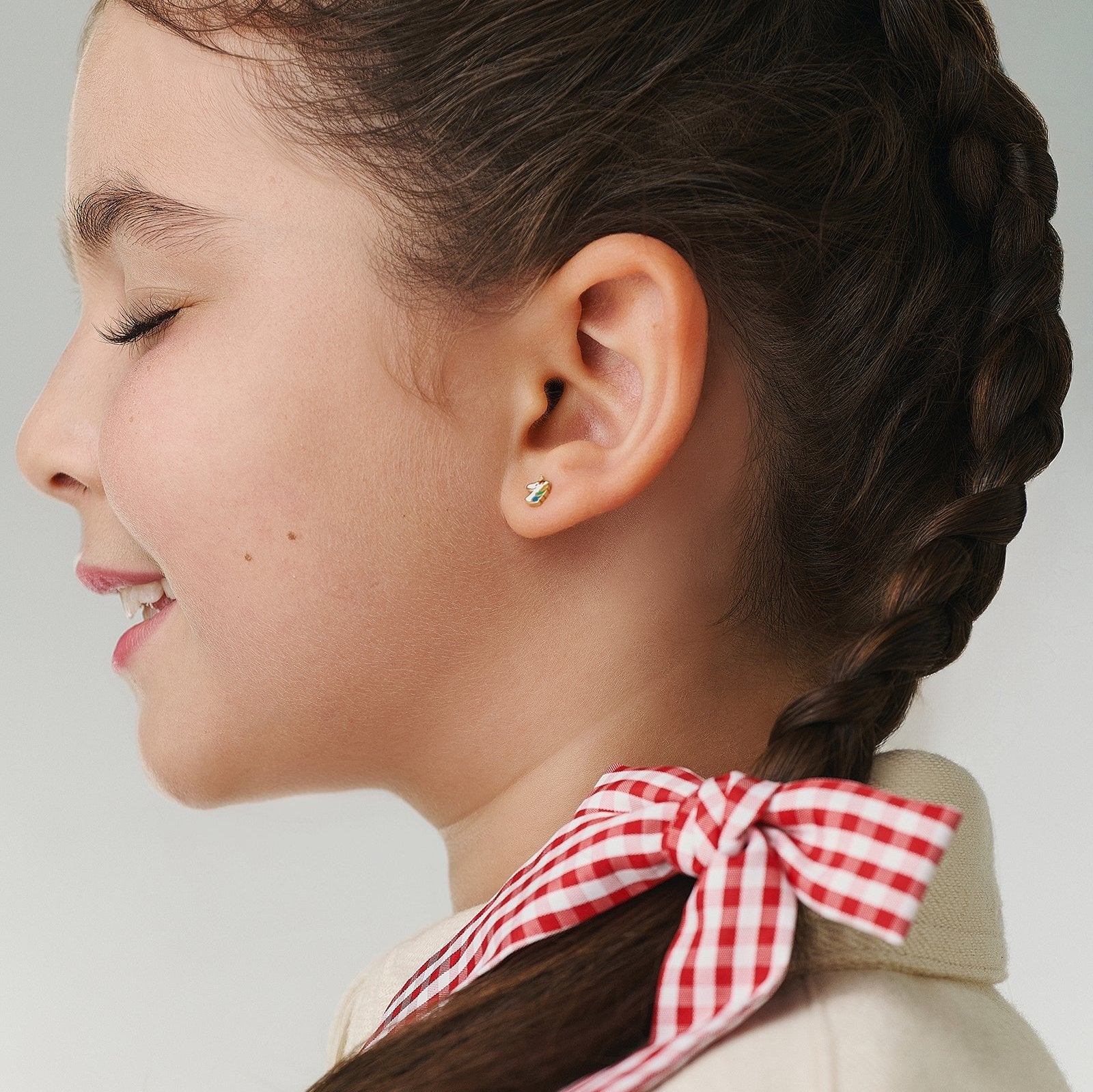 Unicorn Gold Earring