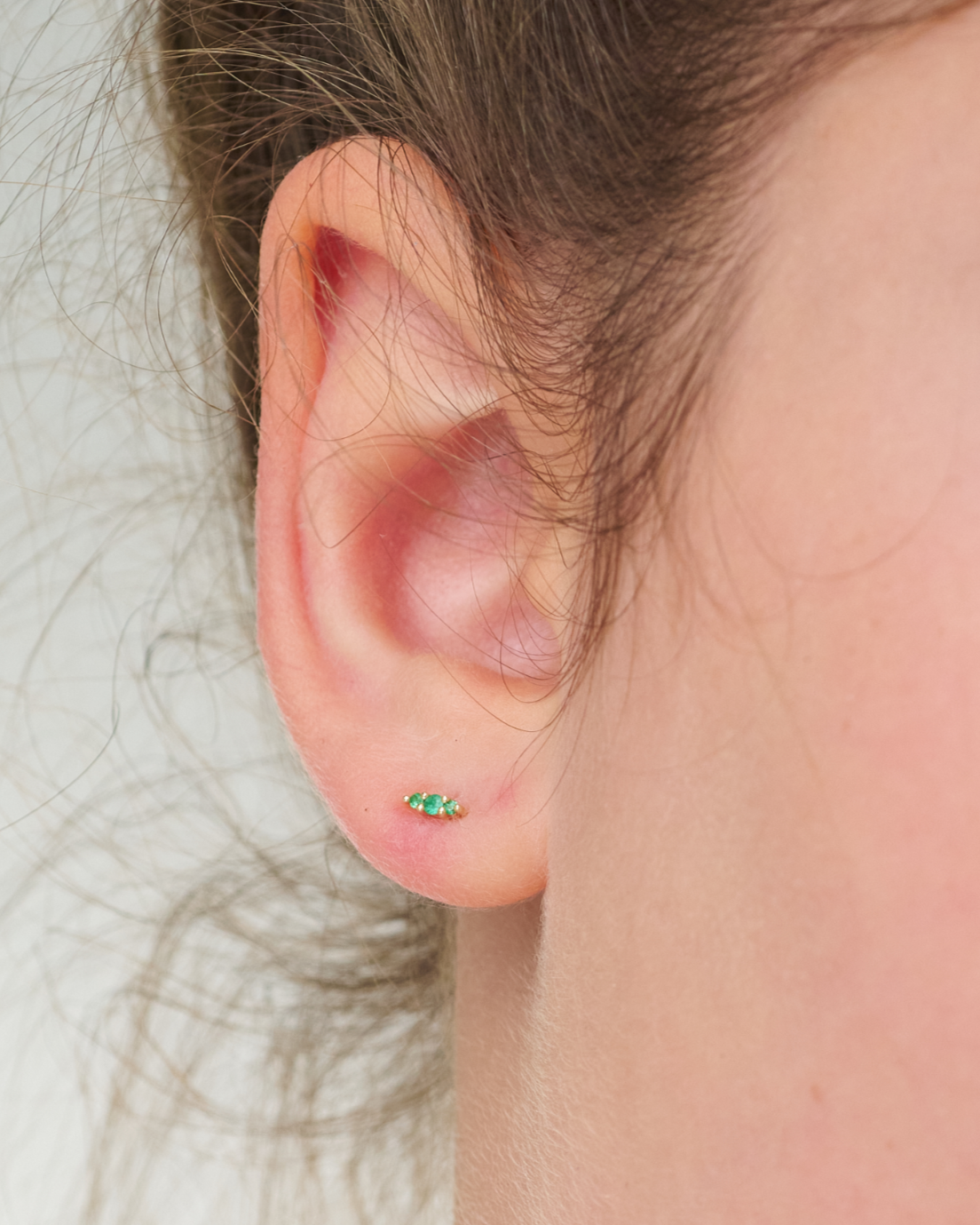 Mini Audrey Earring Emerald