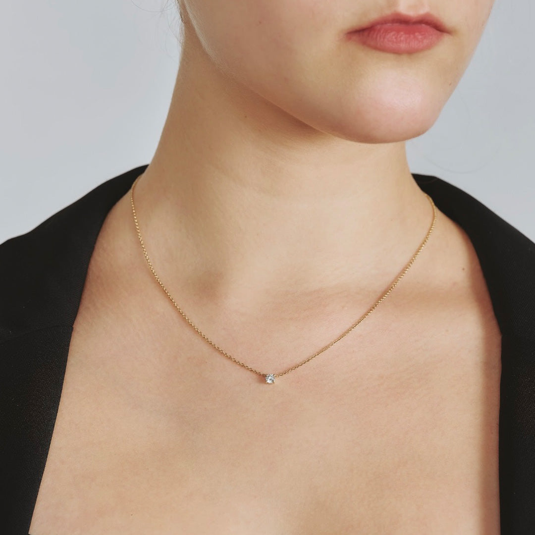 Annabelle Necklace White Diamond 4mm