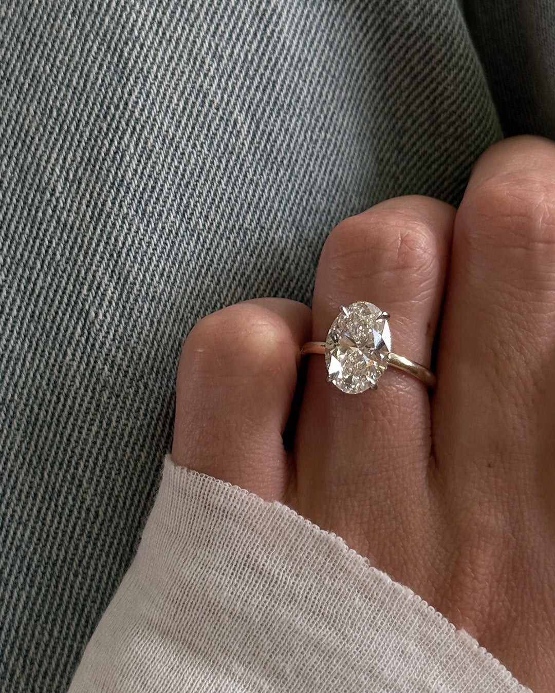 Becka ring With Lab White Diamond