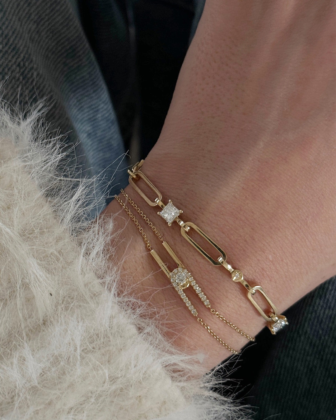 Nora bracelet white diamonds