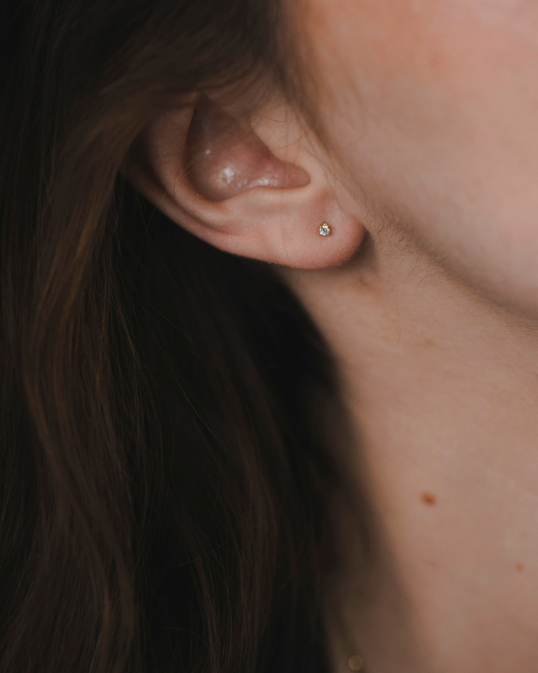 Martina Earring 2 mm White Diamond