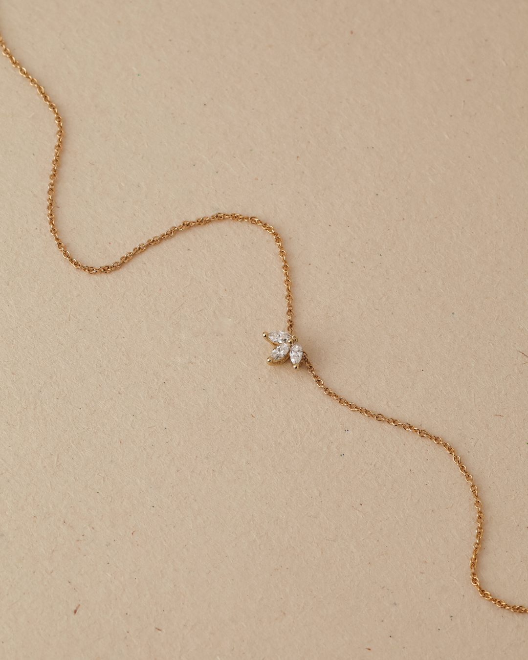 Françoise Necklace with White Diamonds