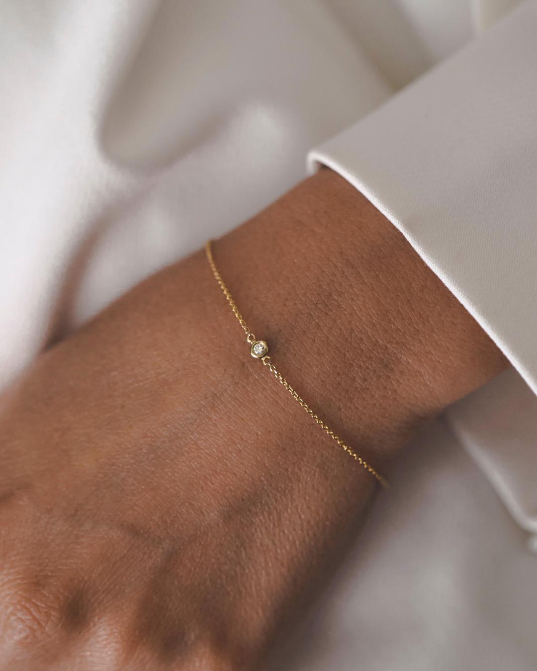 Alexix Gold Bracelet White Diamonds