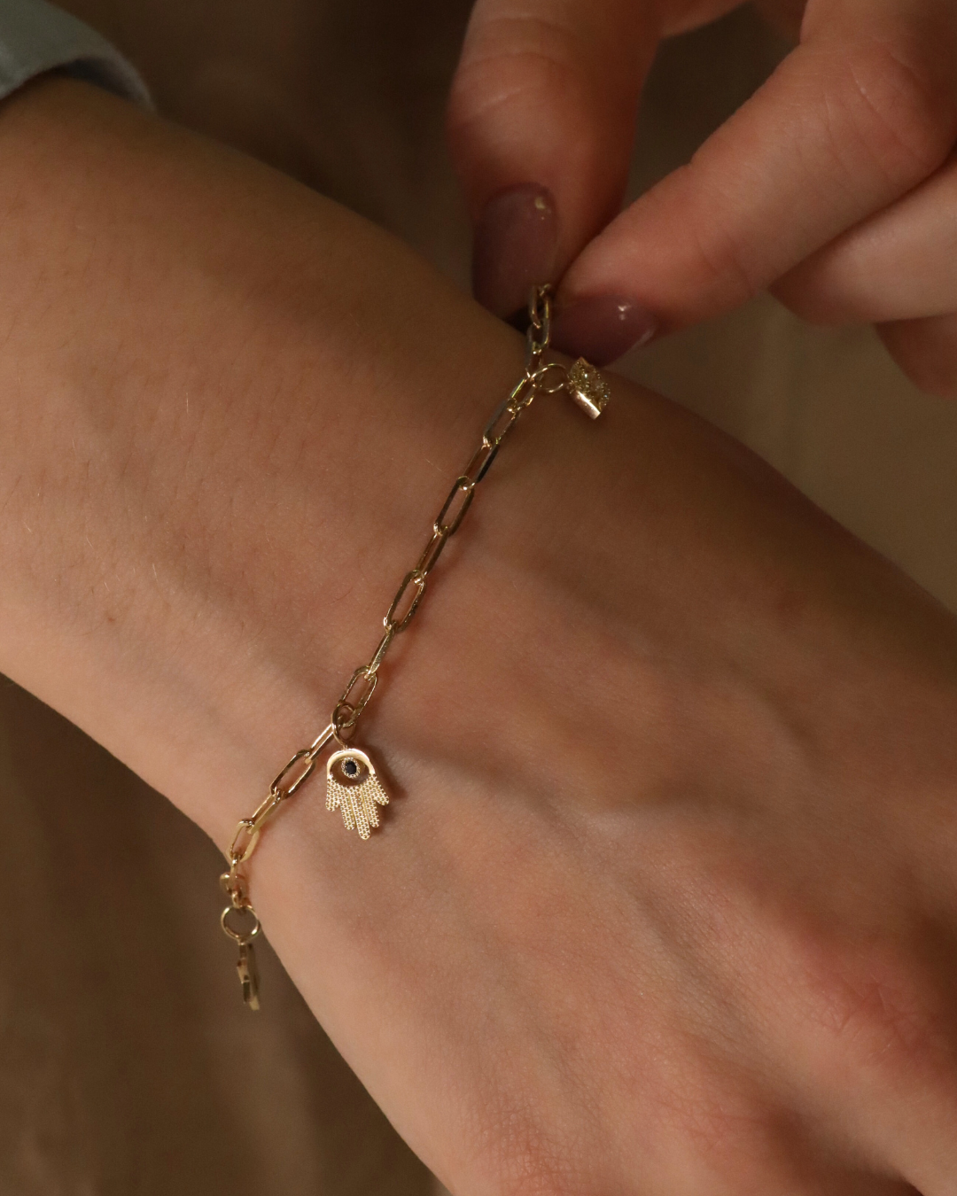 Alin Staples Charms Bracelet