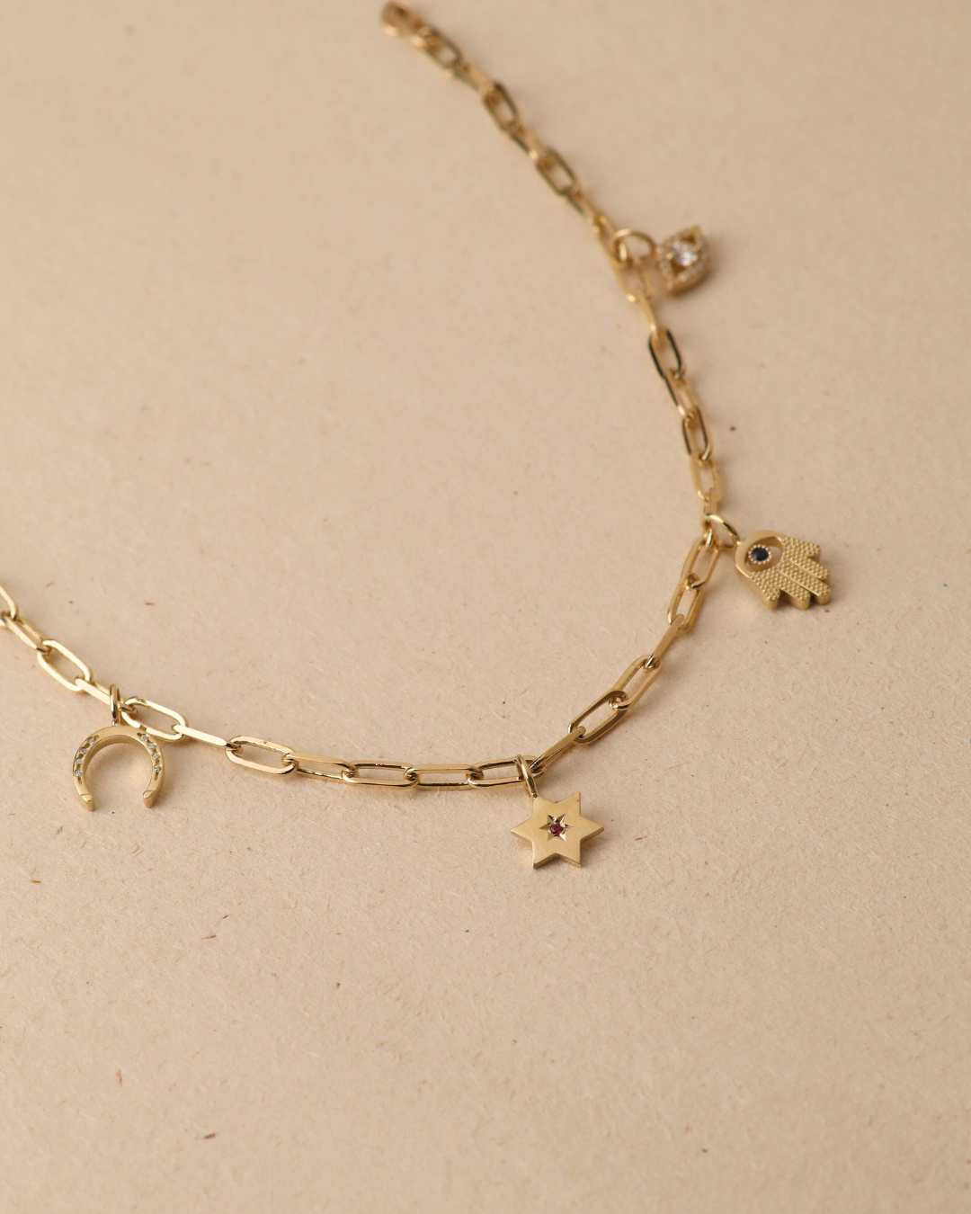 Alin Staples Charms Bracelet