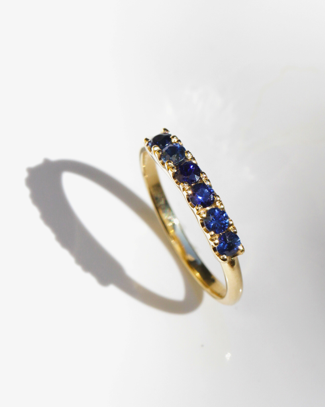 Medium Candy Gold Ring sapphire