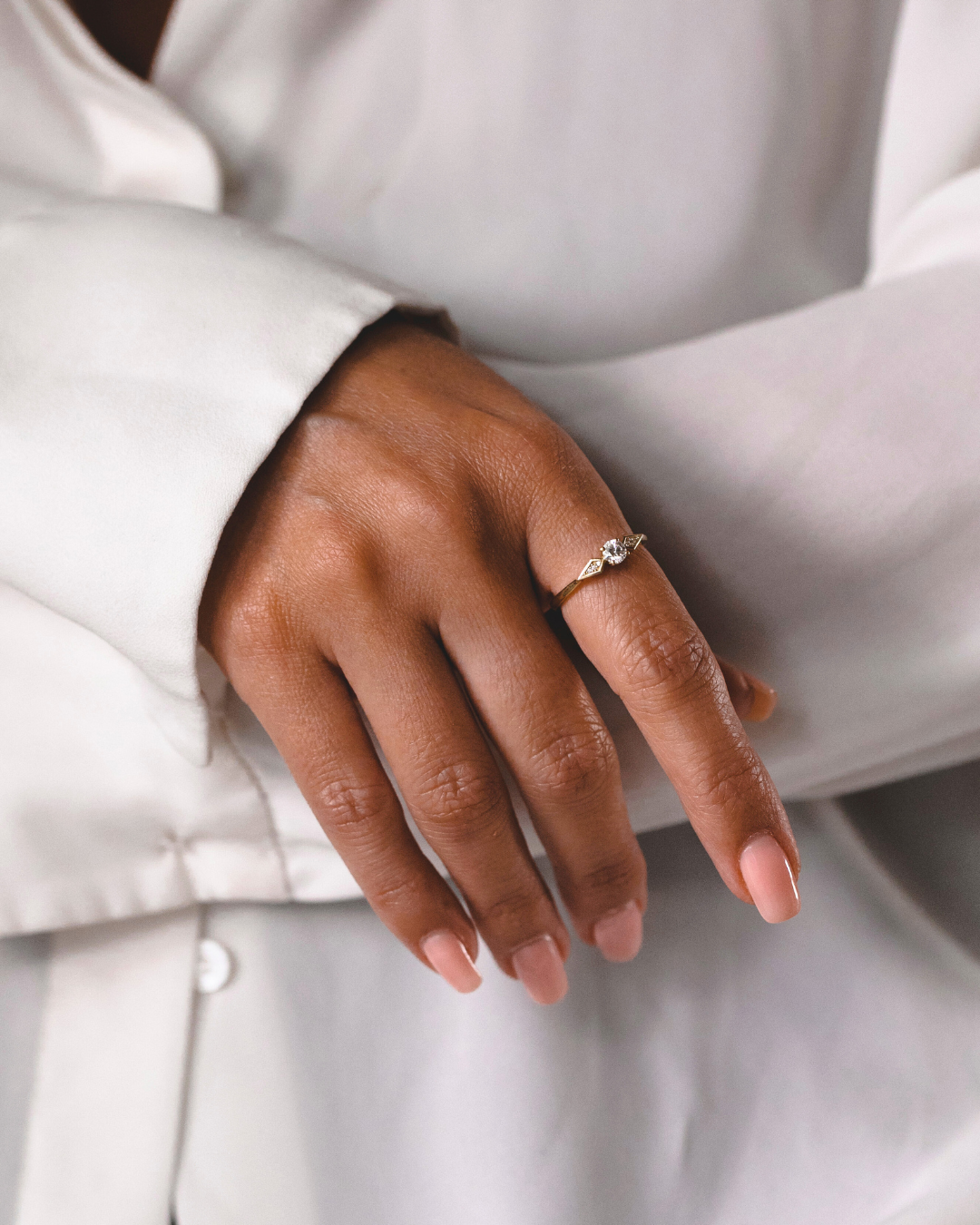 Emily Ring White Diamonds - 4mm