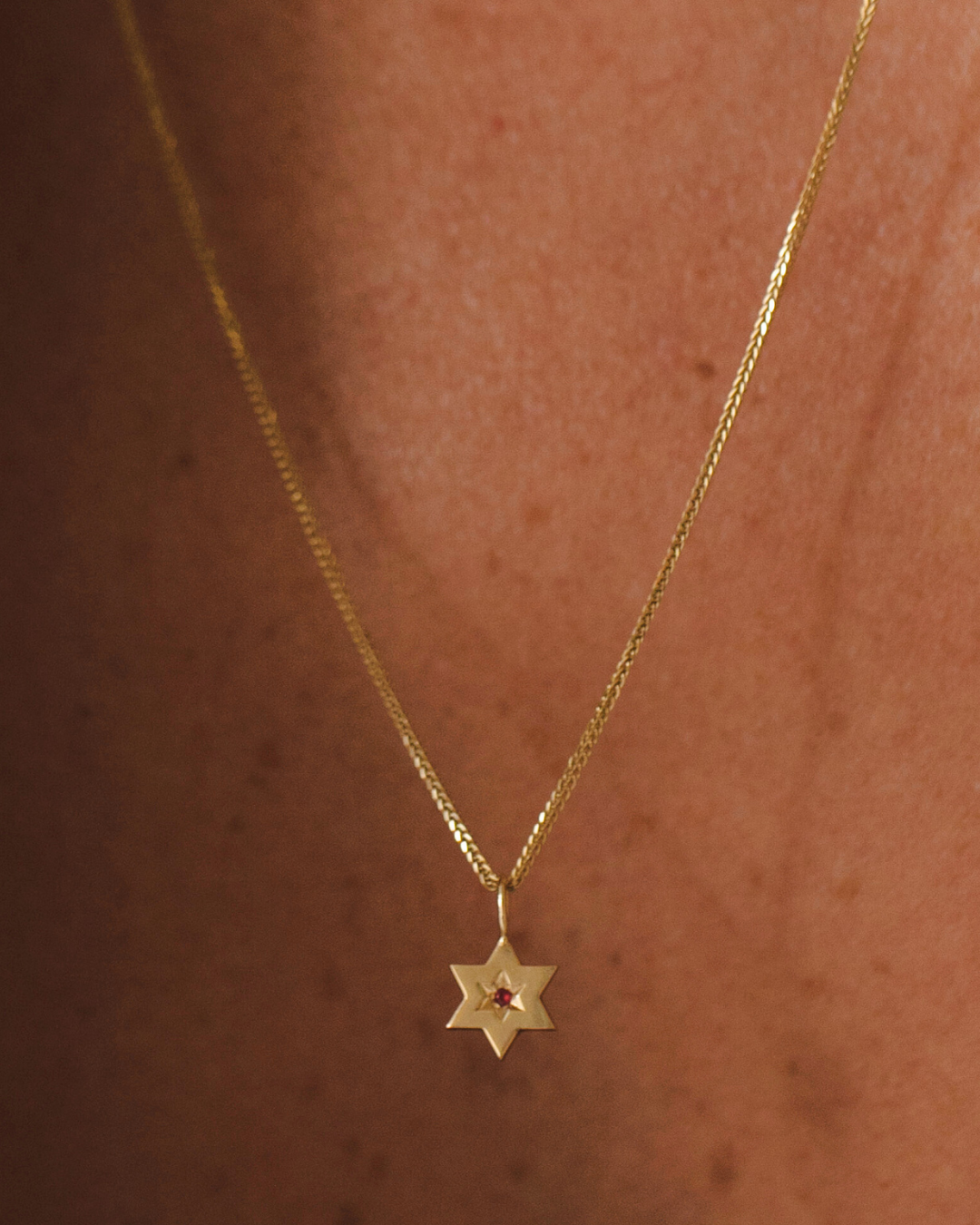The Gaza envelope Shield Star Of David Gold pendant