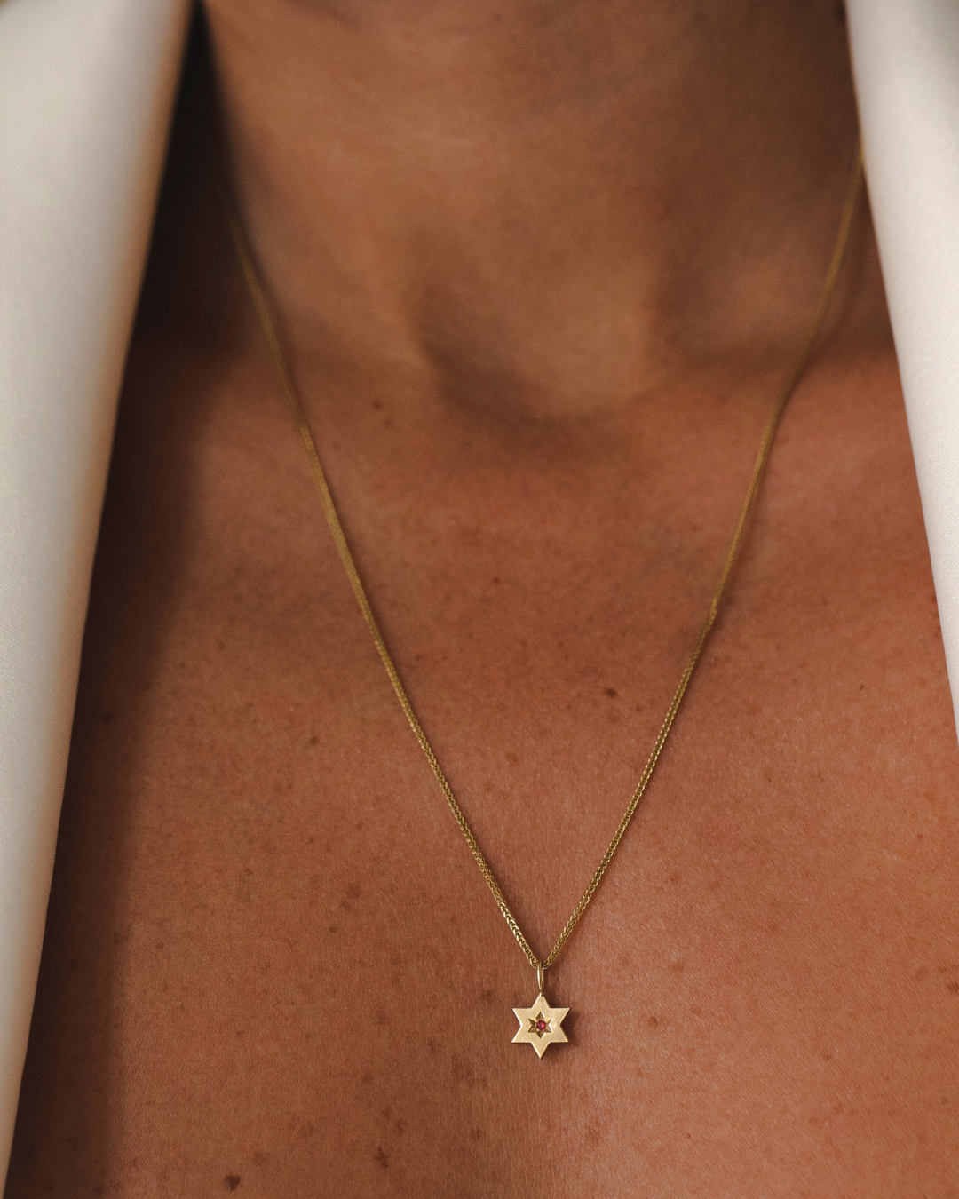 The Gaza envelope Shield Star Of David Gold pendant