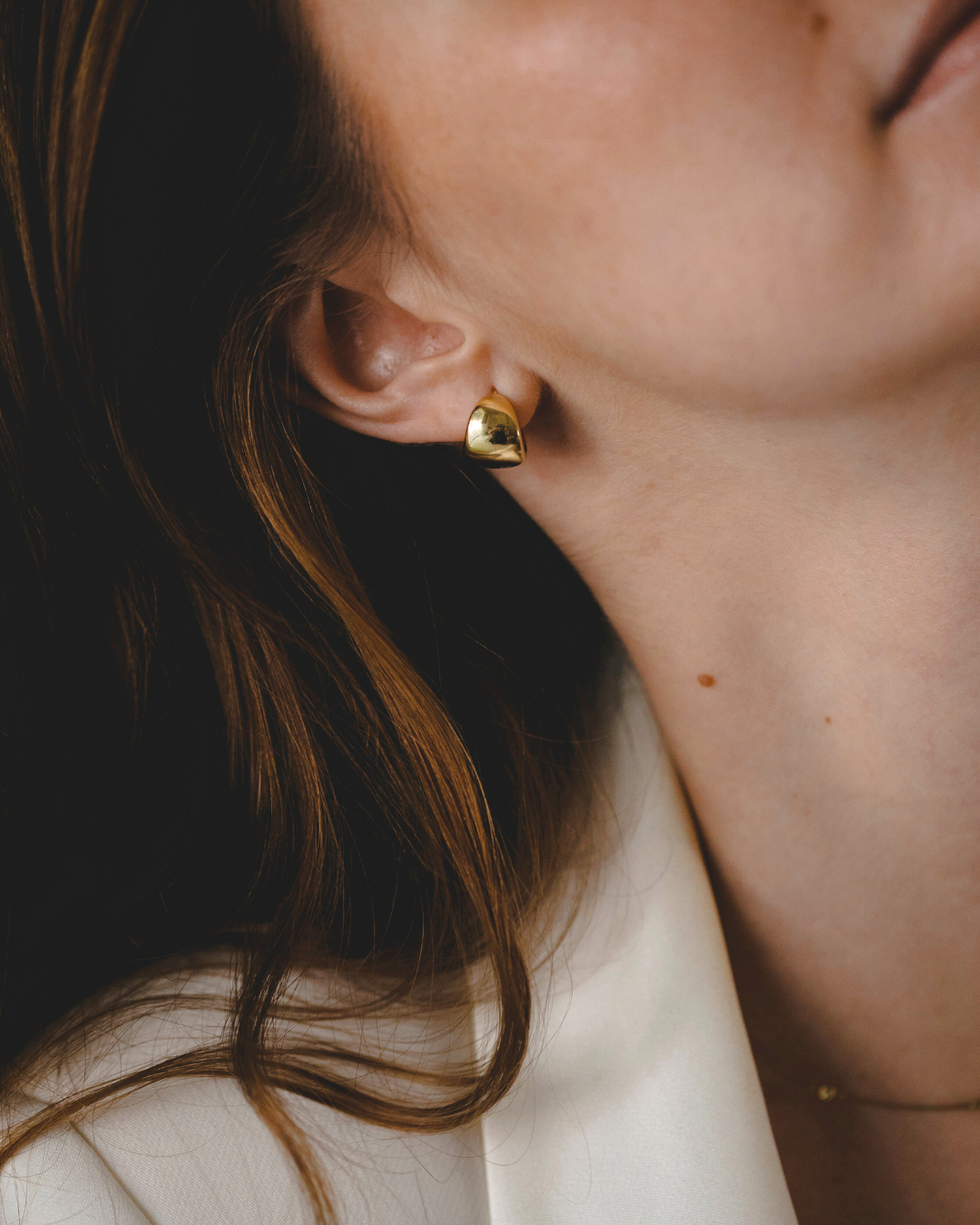 Chelsea gold hoop earrings