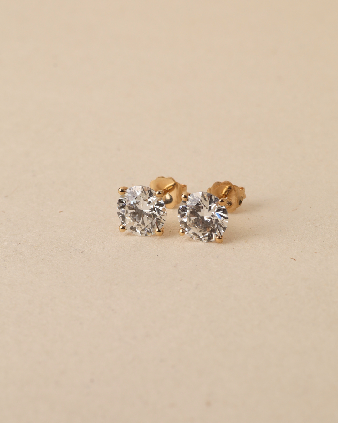 Martina Gold Earring 2ct lab Diamond