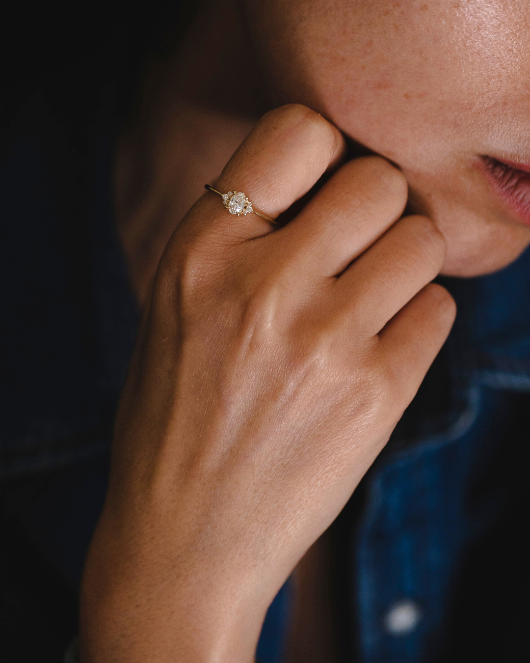 Ella Ring White Diamonds