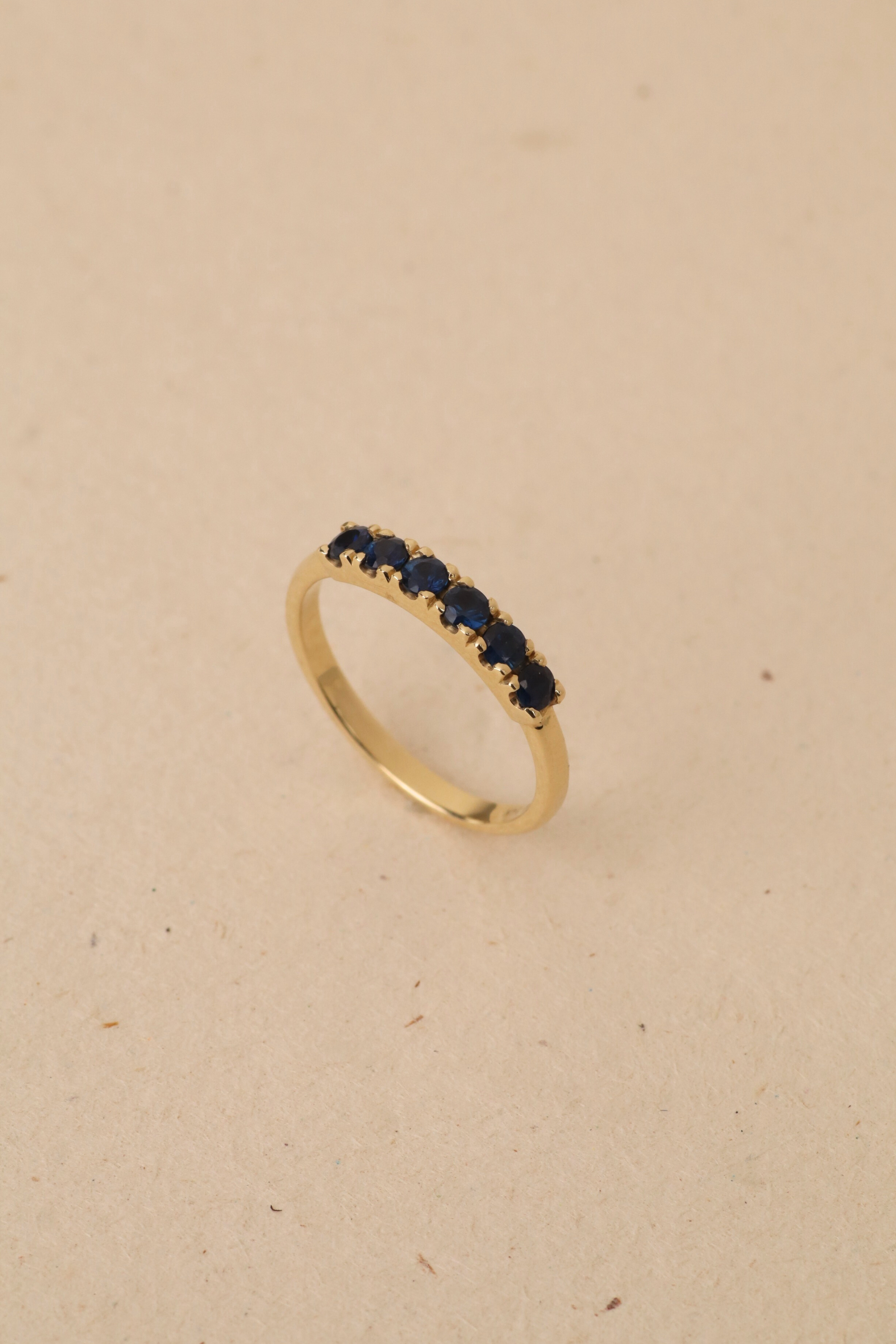 Medium Candy Gold Ring sapphire