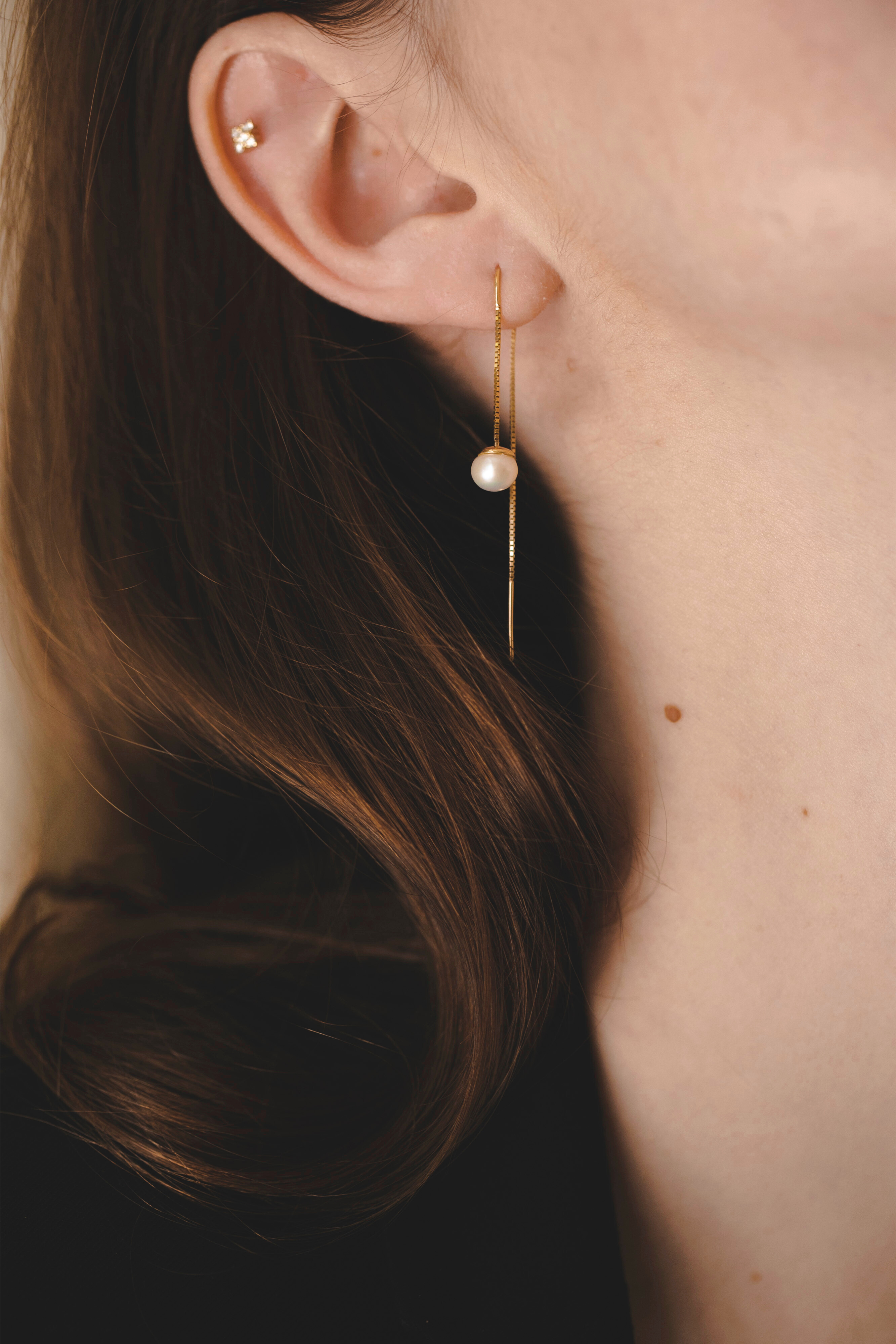 Bella Earring With Pearls Horseshoe