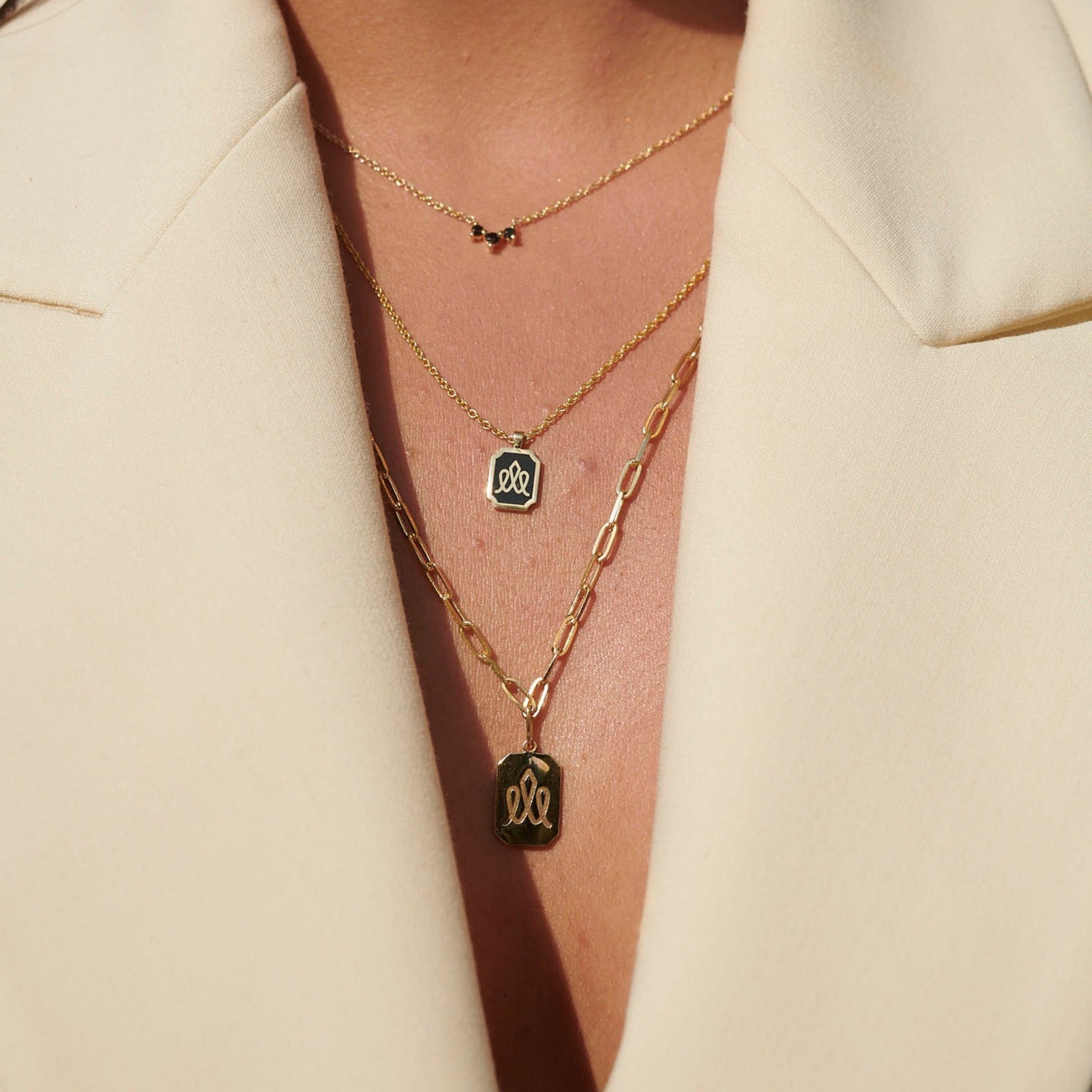 Tag Necklace with Engraving