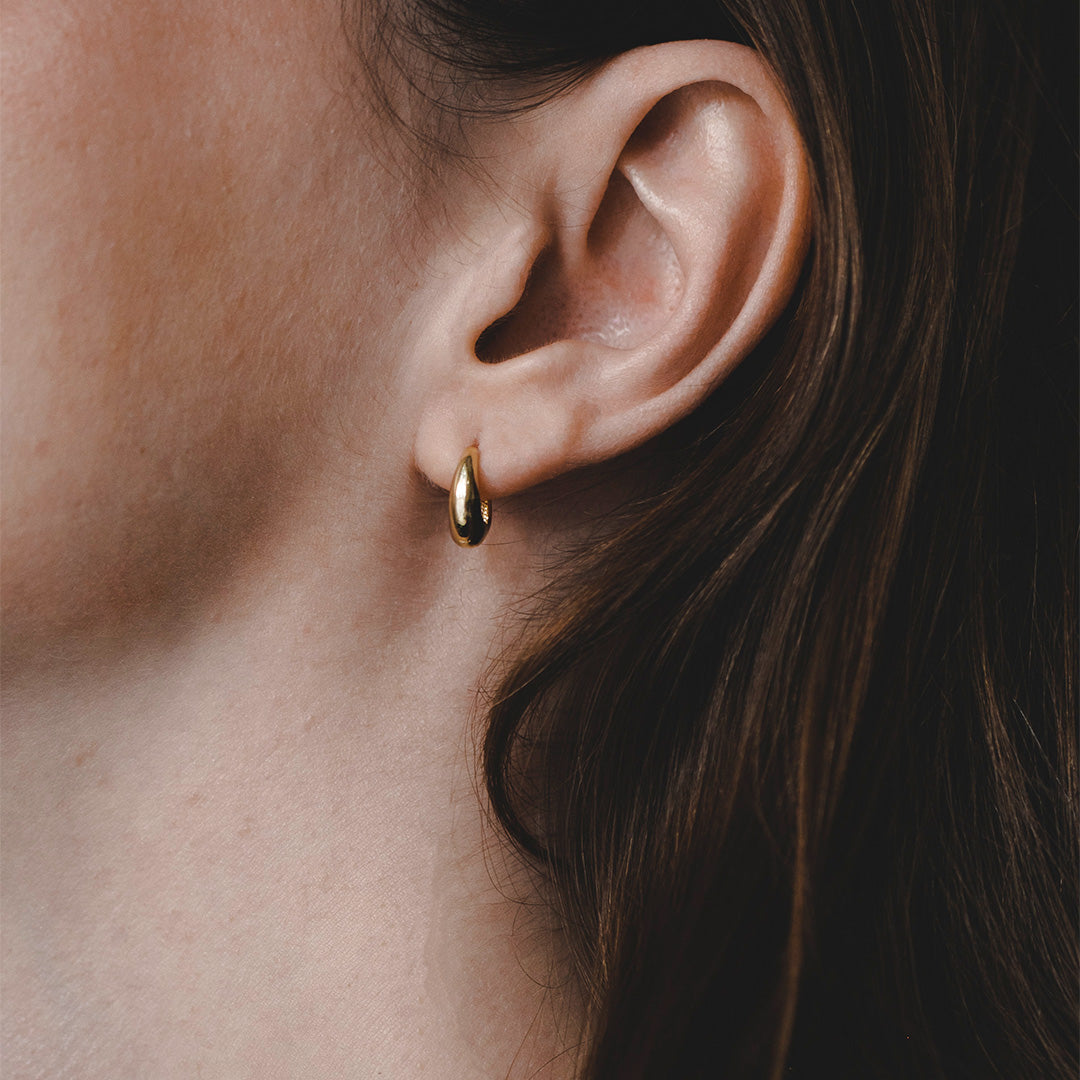 Mini Ariana Hoop Gold Earring