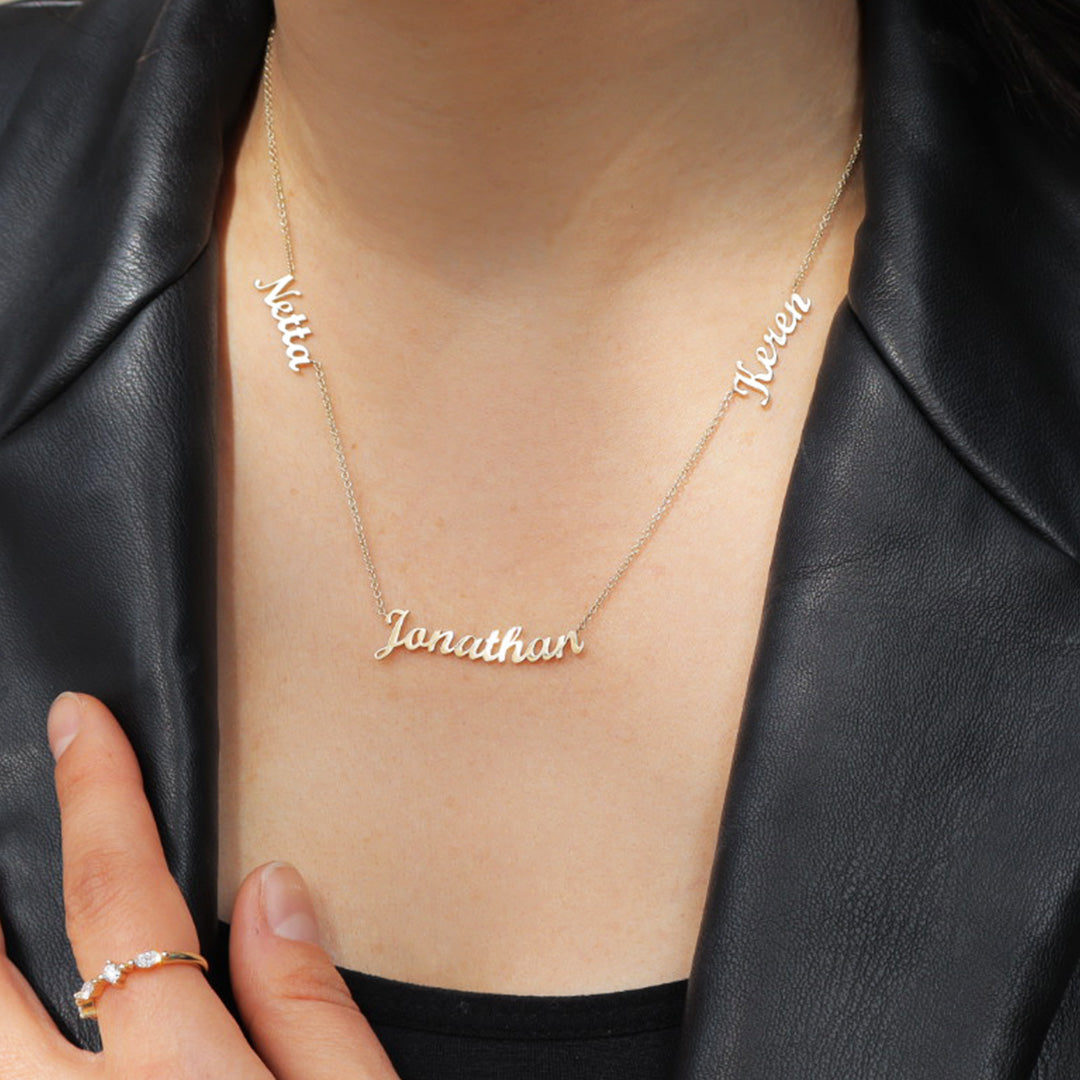 3 Names necklace