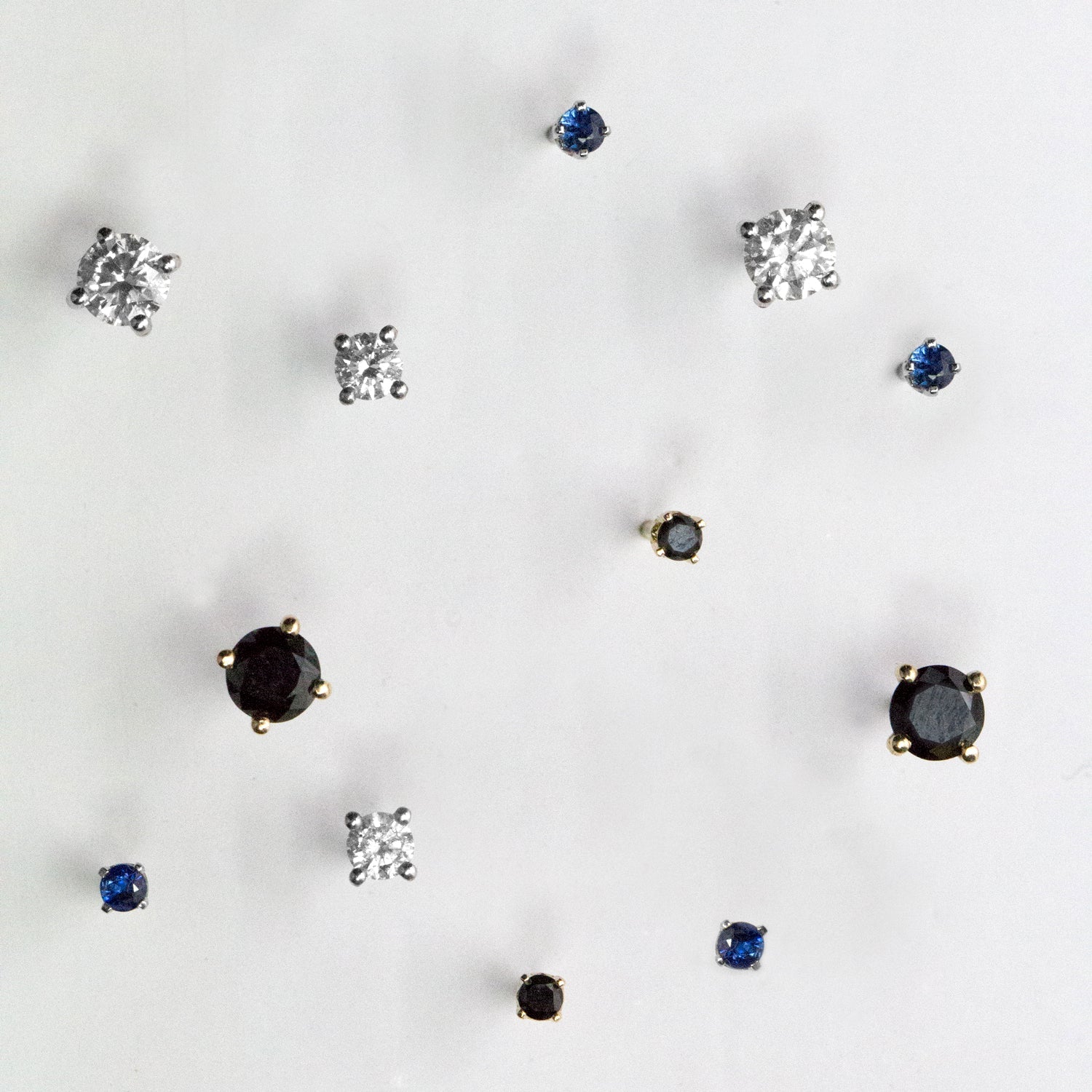 black diamonds stud earrings martina