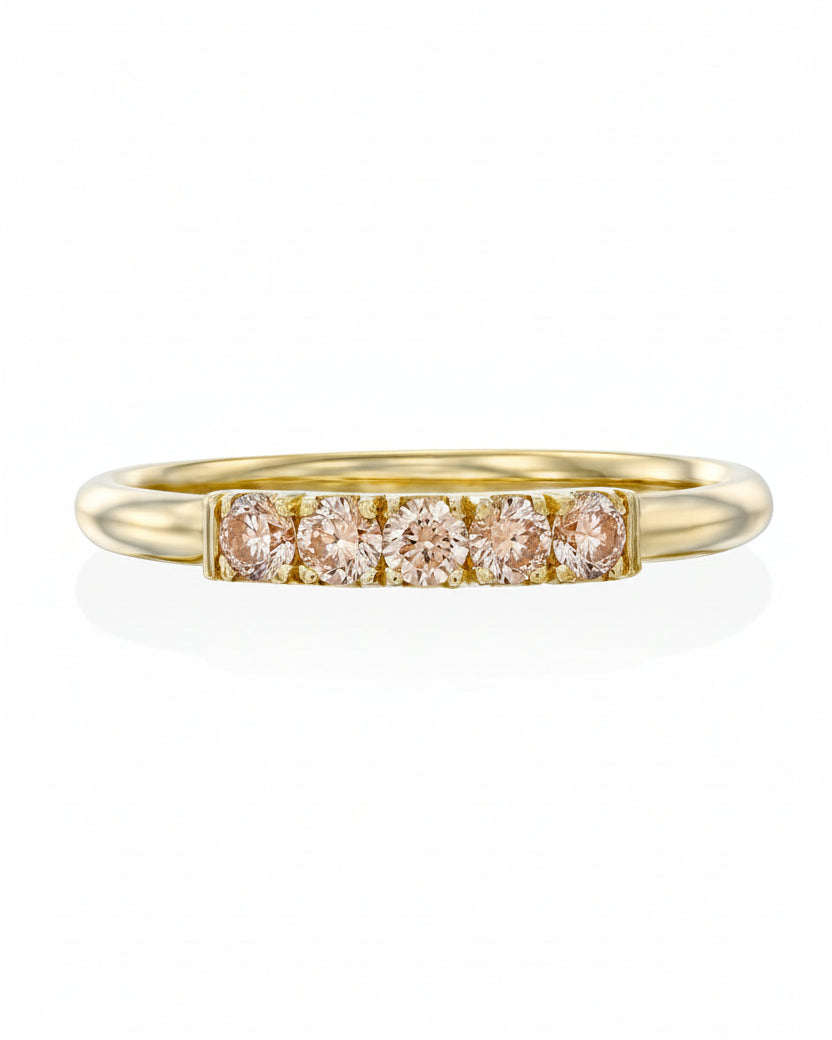 Candy Gold Ring cognac Diamonds