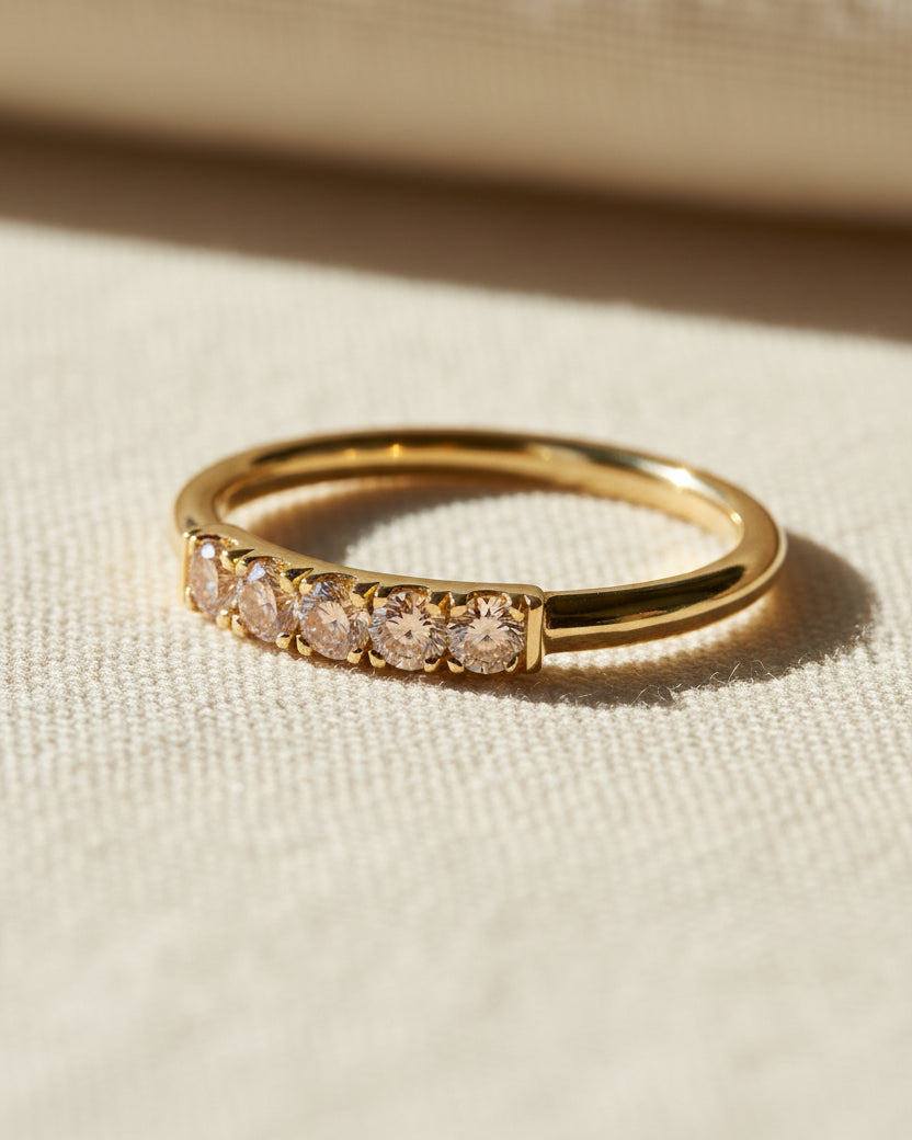 Candy Gold Ring cognac Diamonds