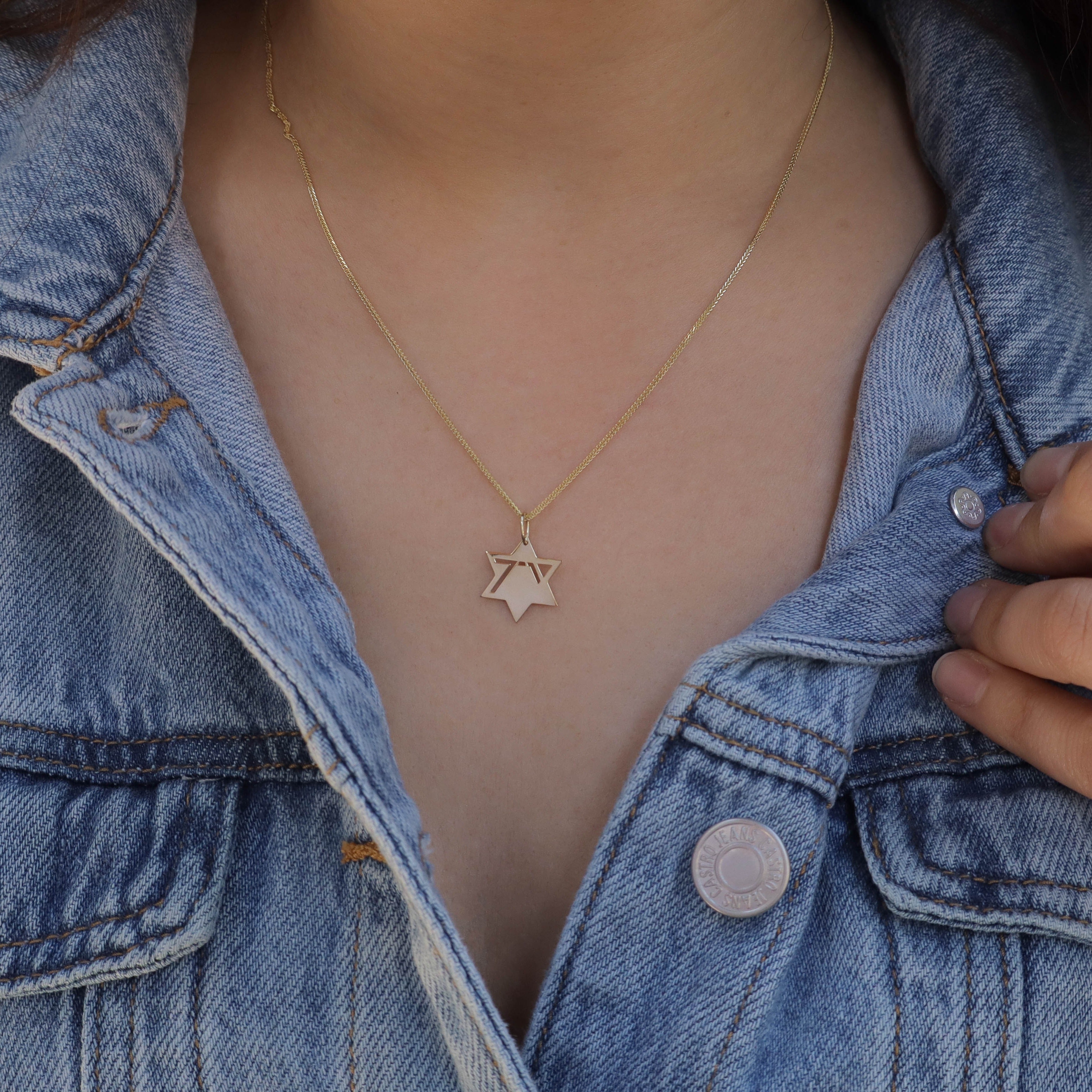 Heroism Star Of David Gold pendant