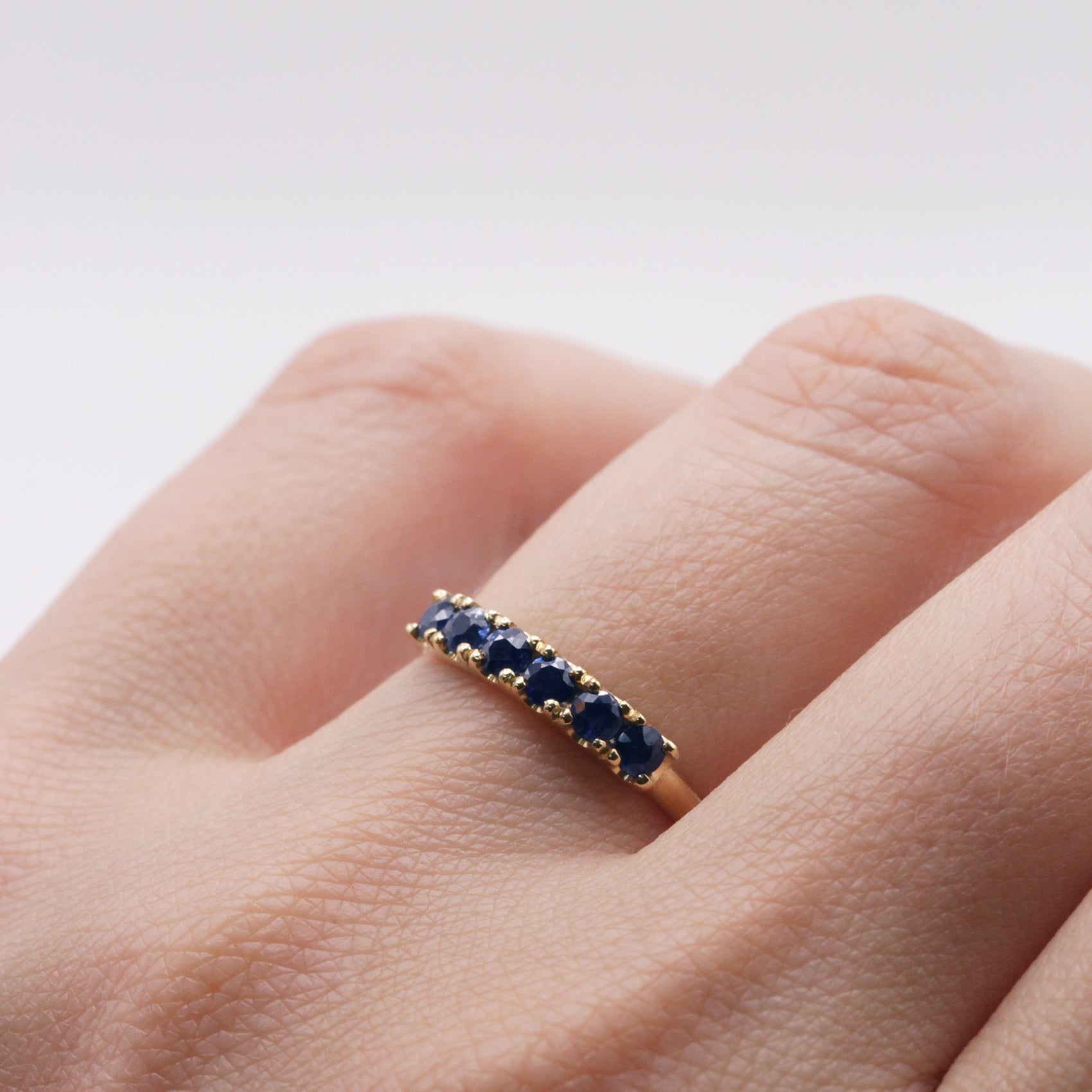 Medium Candy Gold Ring sapphire