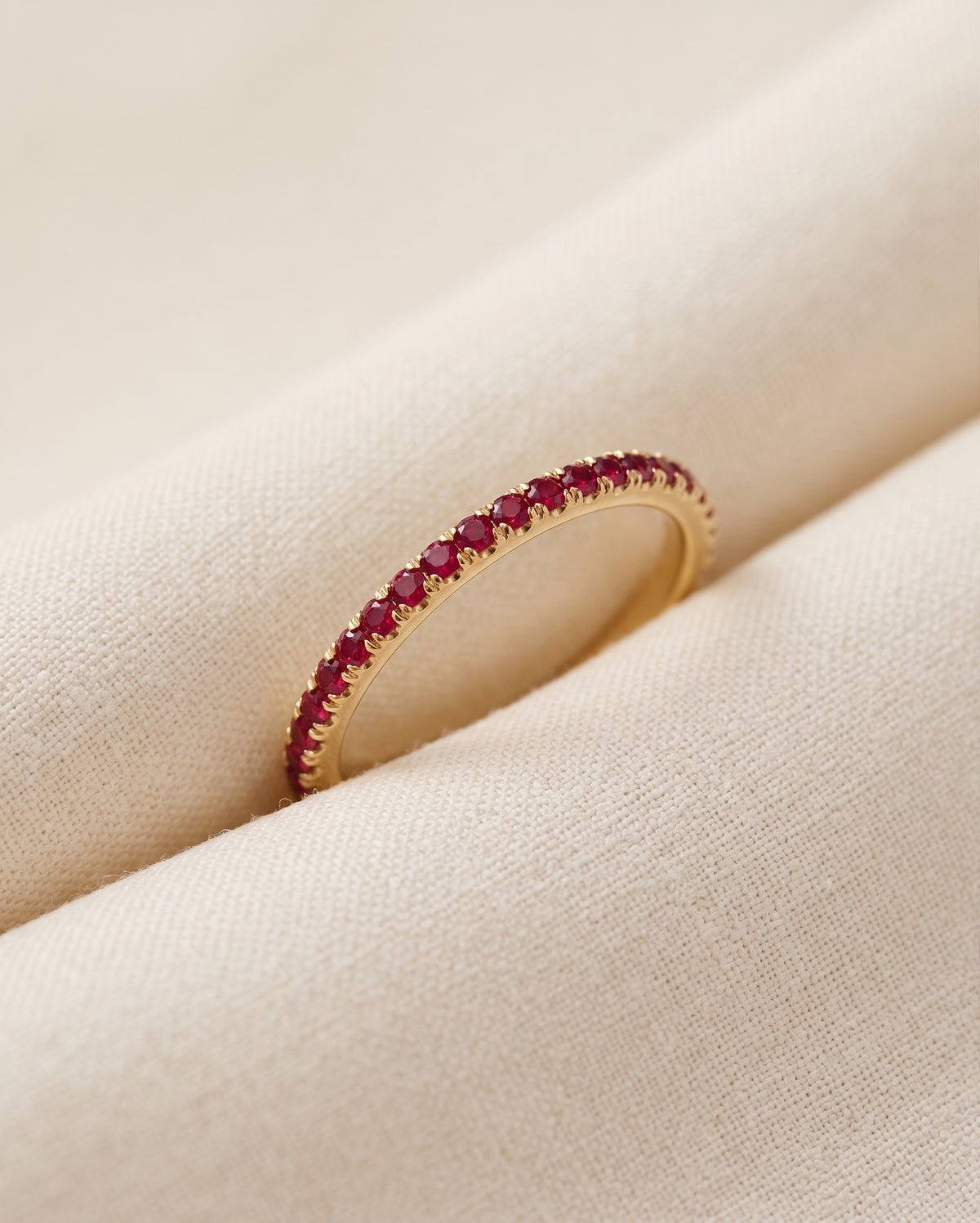 Eternity Gold Ring Ruby