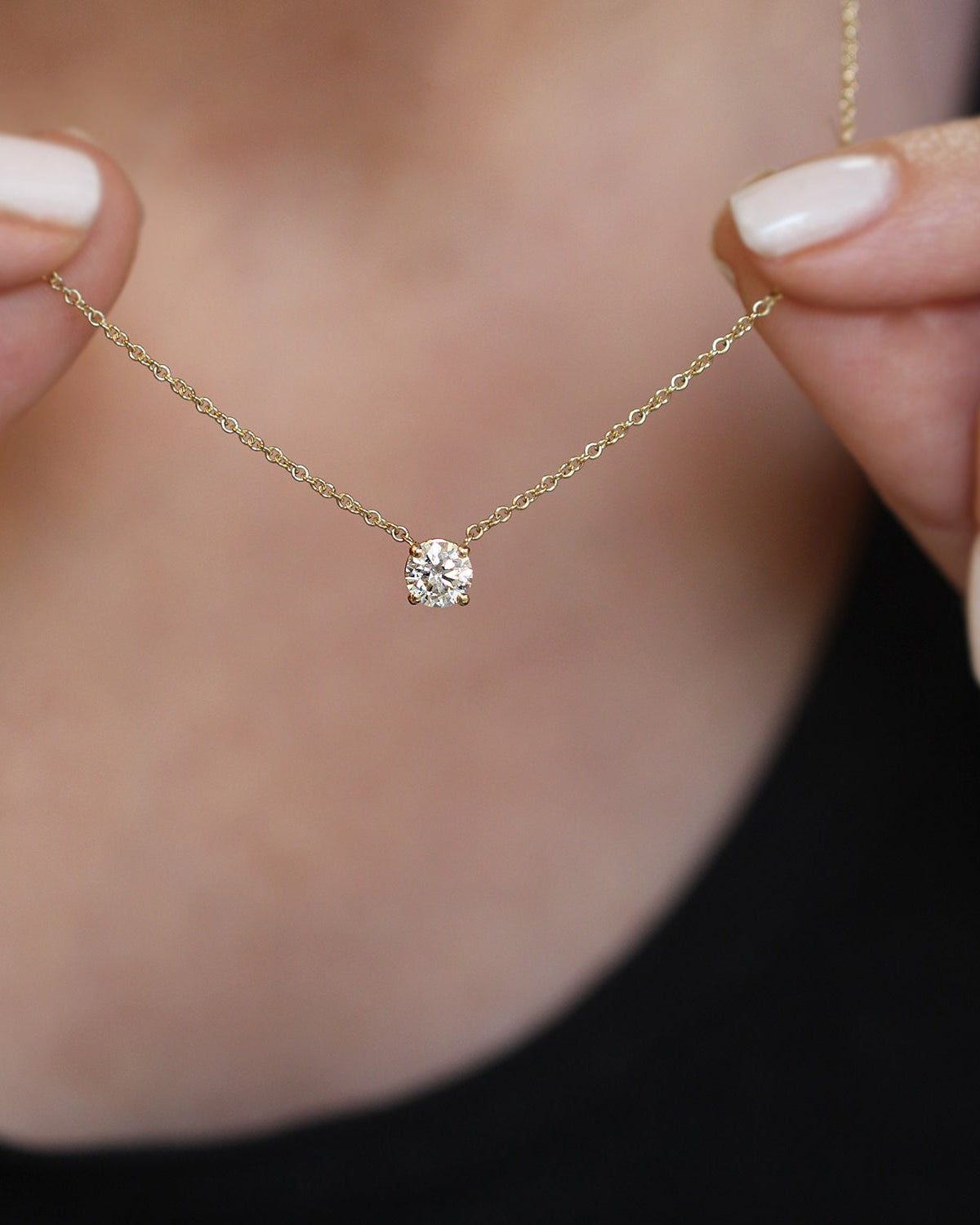 Annabelle Necklace White Diamond 5mm