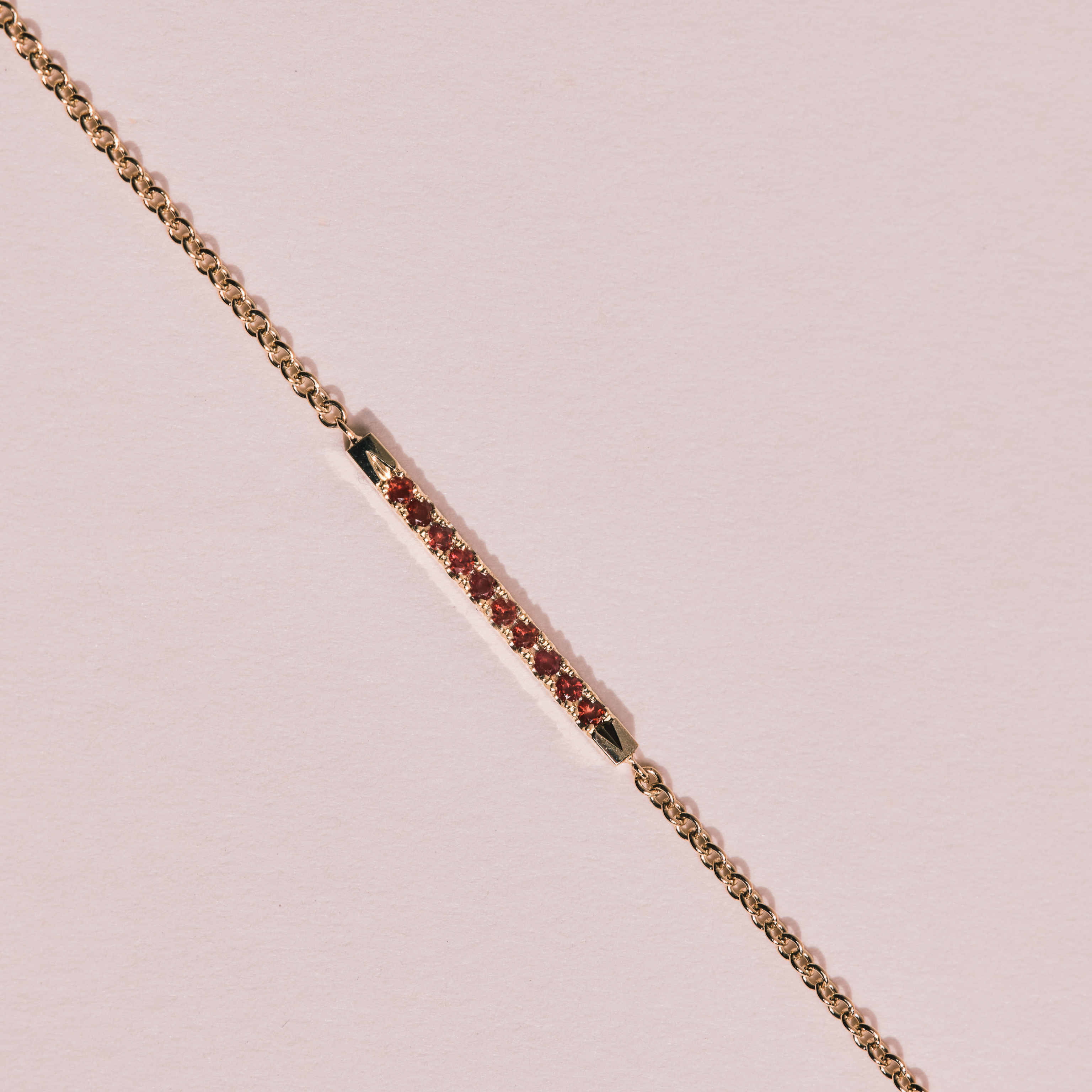 Andrea Gold Bracelet Set With rubies