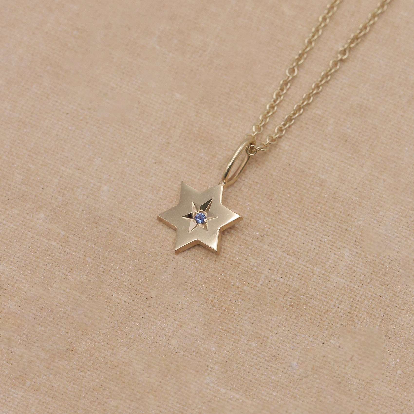 The Gaza envelope Shield Star Of David Gold pendant
