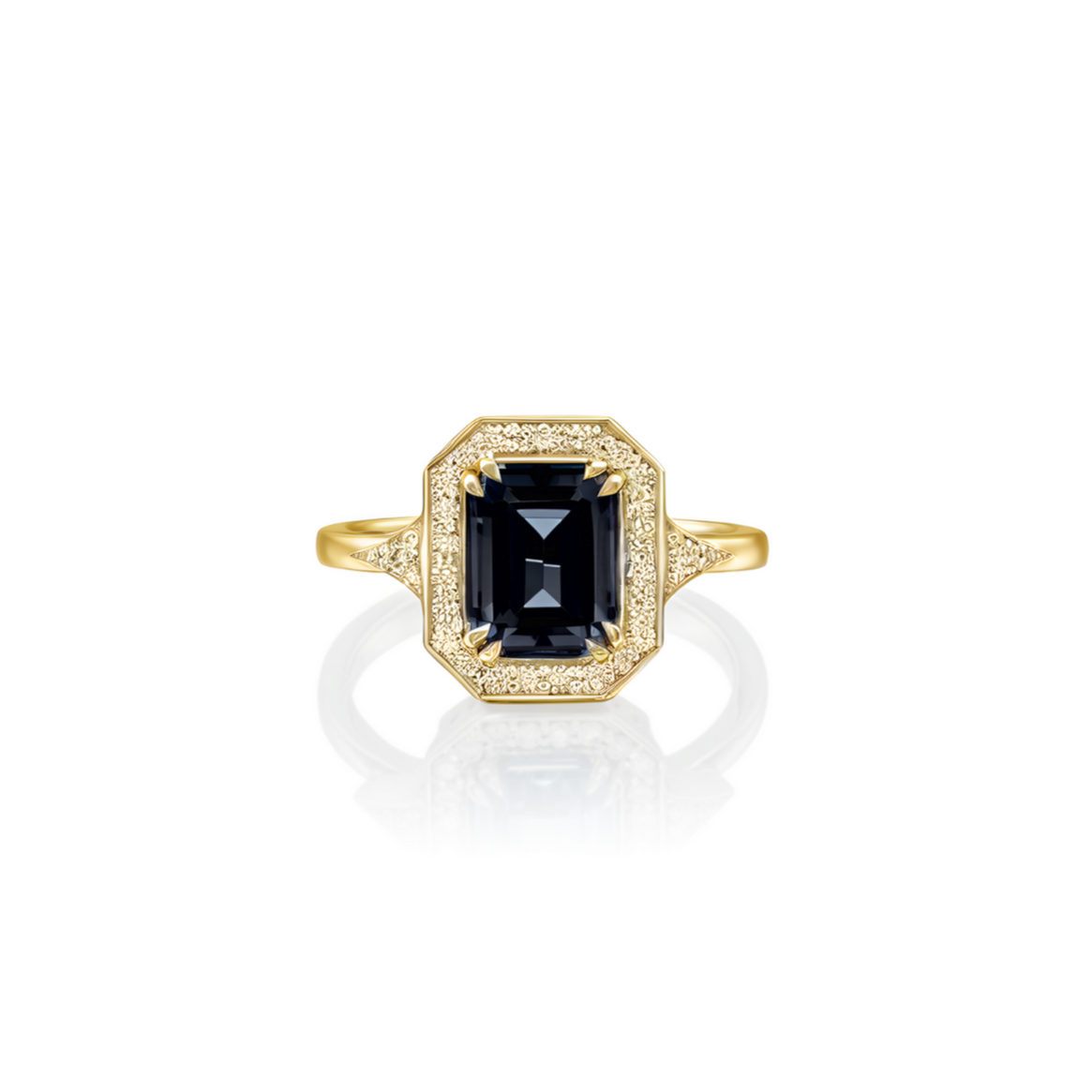 Katerina Ring With Black and White Diamonds