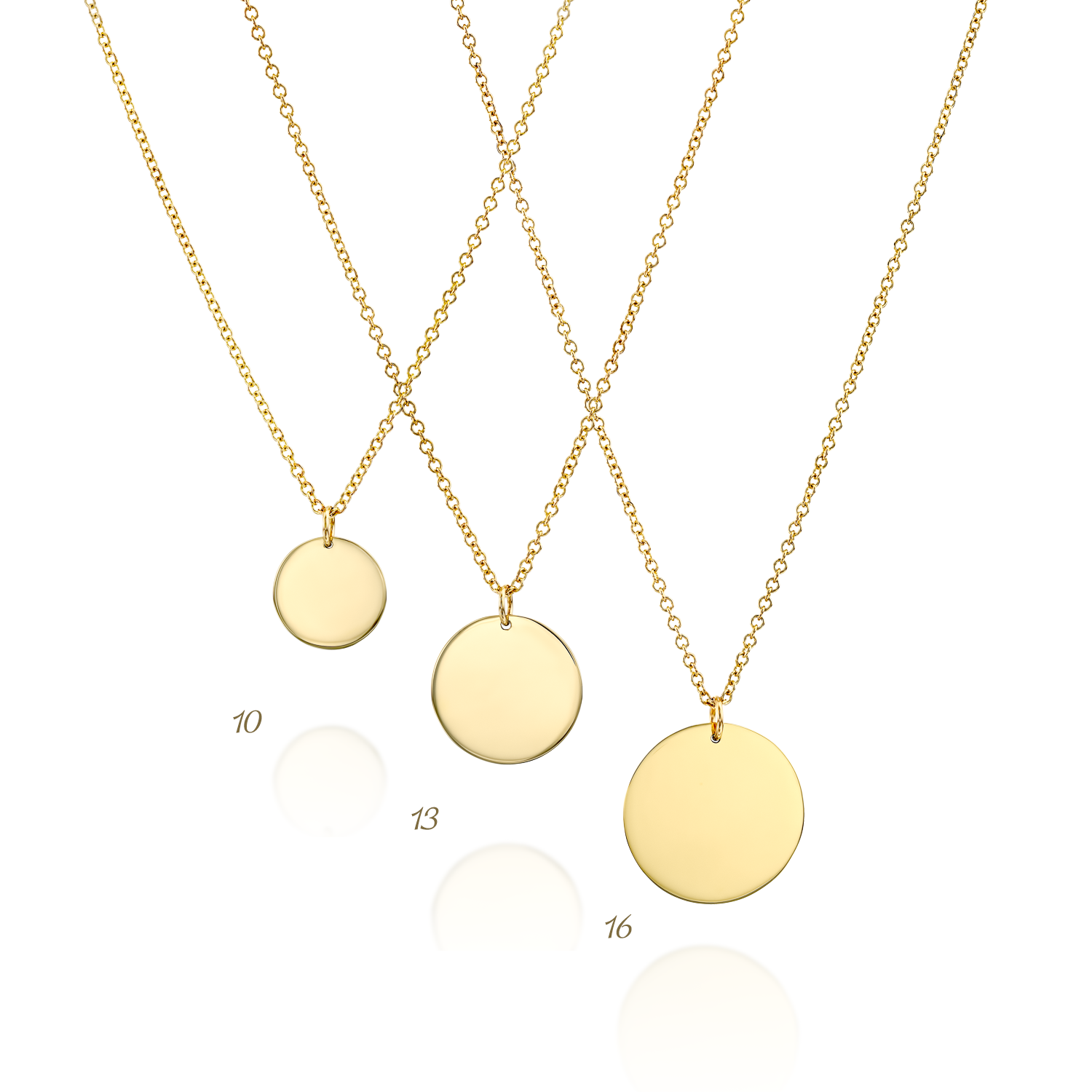 Chiara Gold Necklace with Star Setting & Engraving
