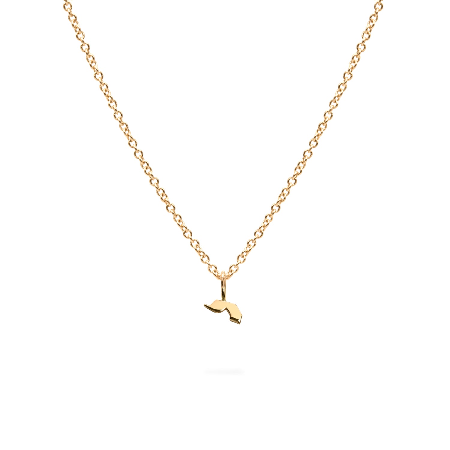 solid gold hebrew letter י