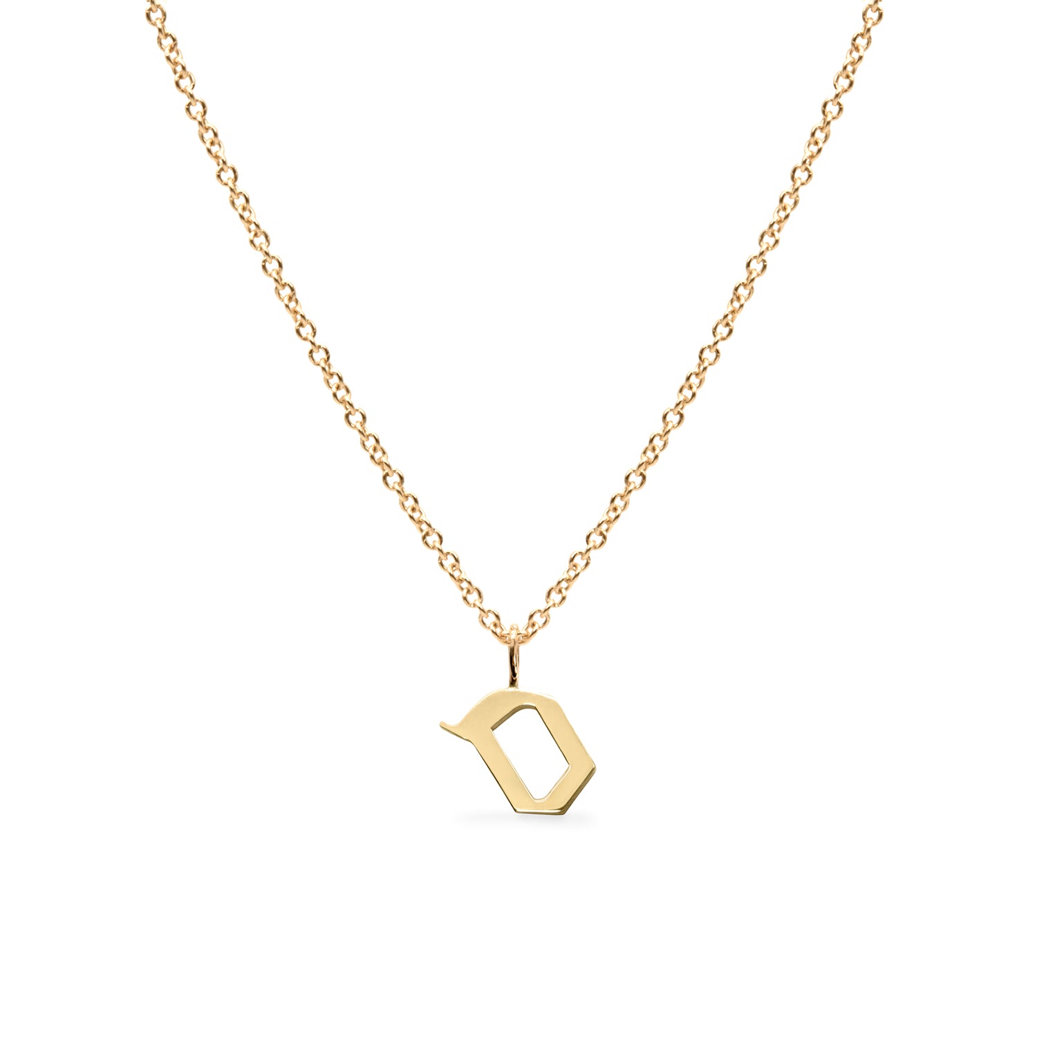 solid gold hebrew letter ס