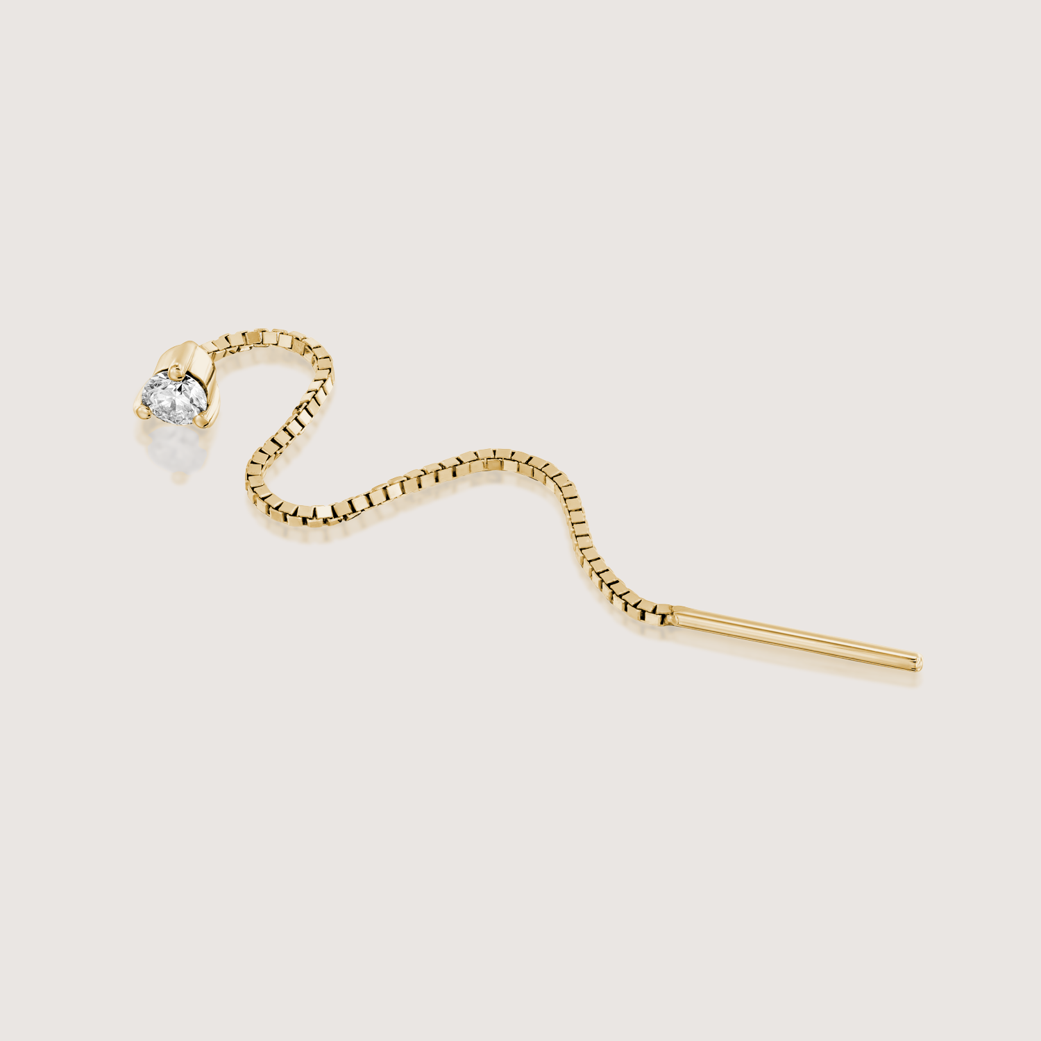 Noni White Diamond Earring