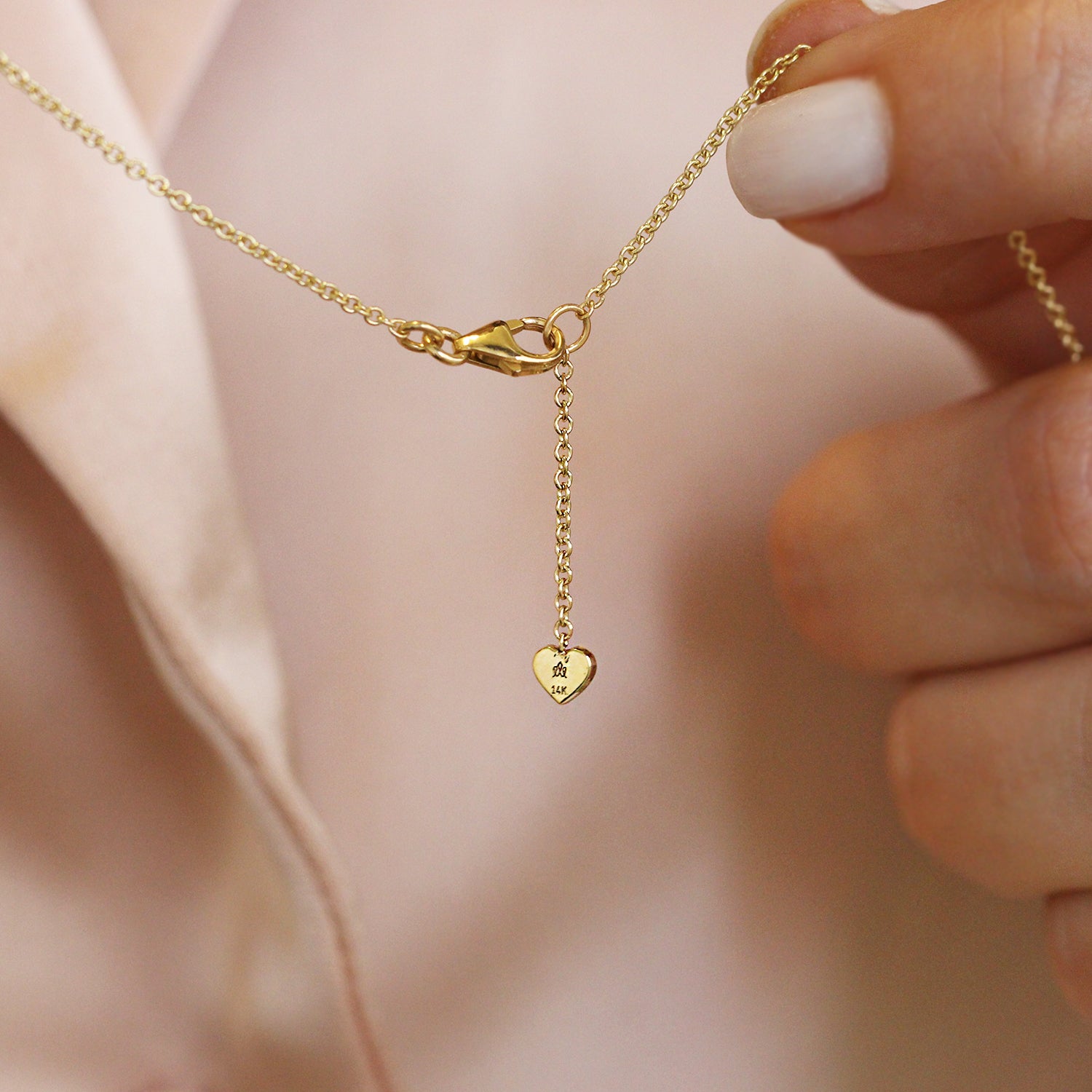 Heart Necklace White Diamond