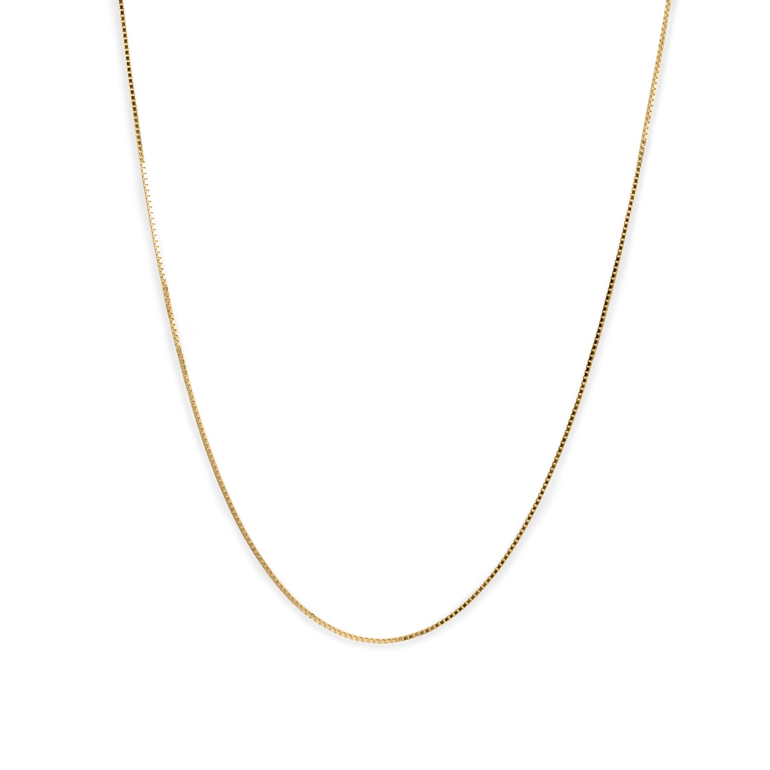 Box Chain Gold Necklace