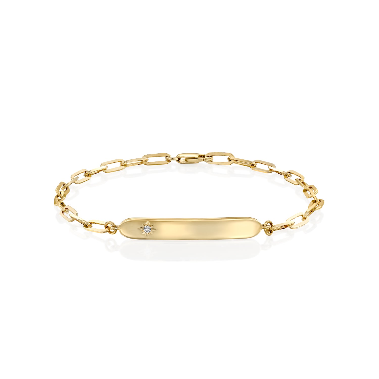Florence Bracelet With Star setting and Staple chain