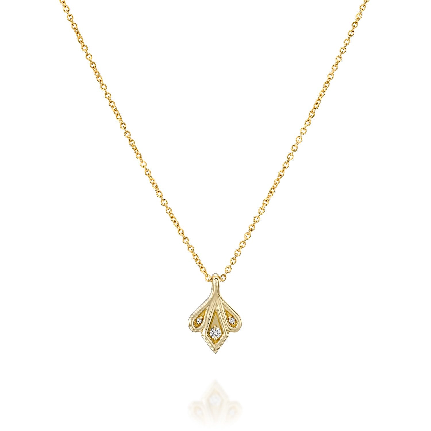 Roza Necklace White Diamonds