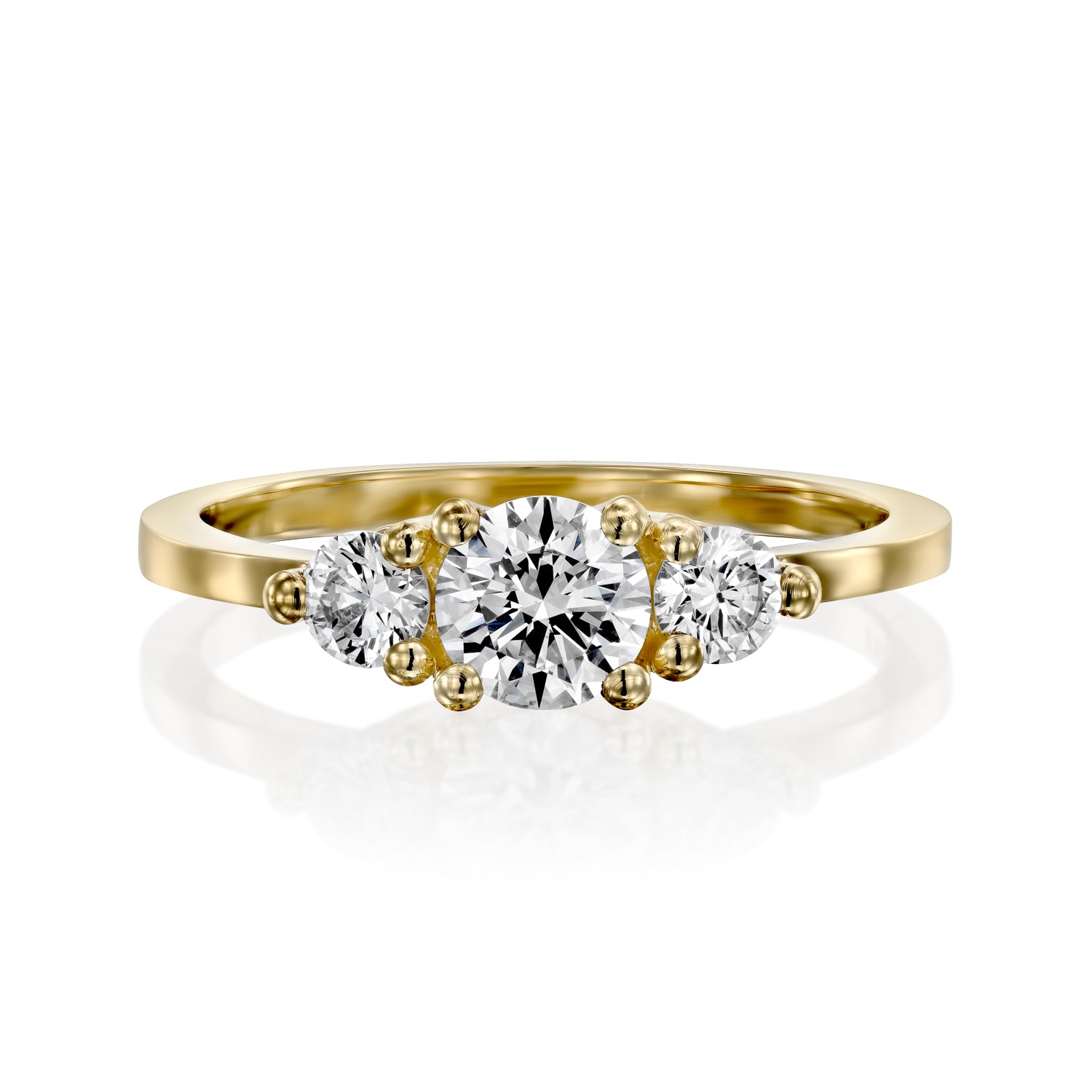 Audrey Gold Ring 5mm Diamond