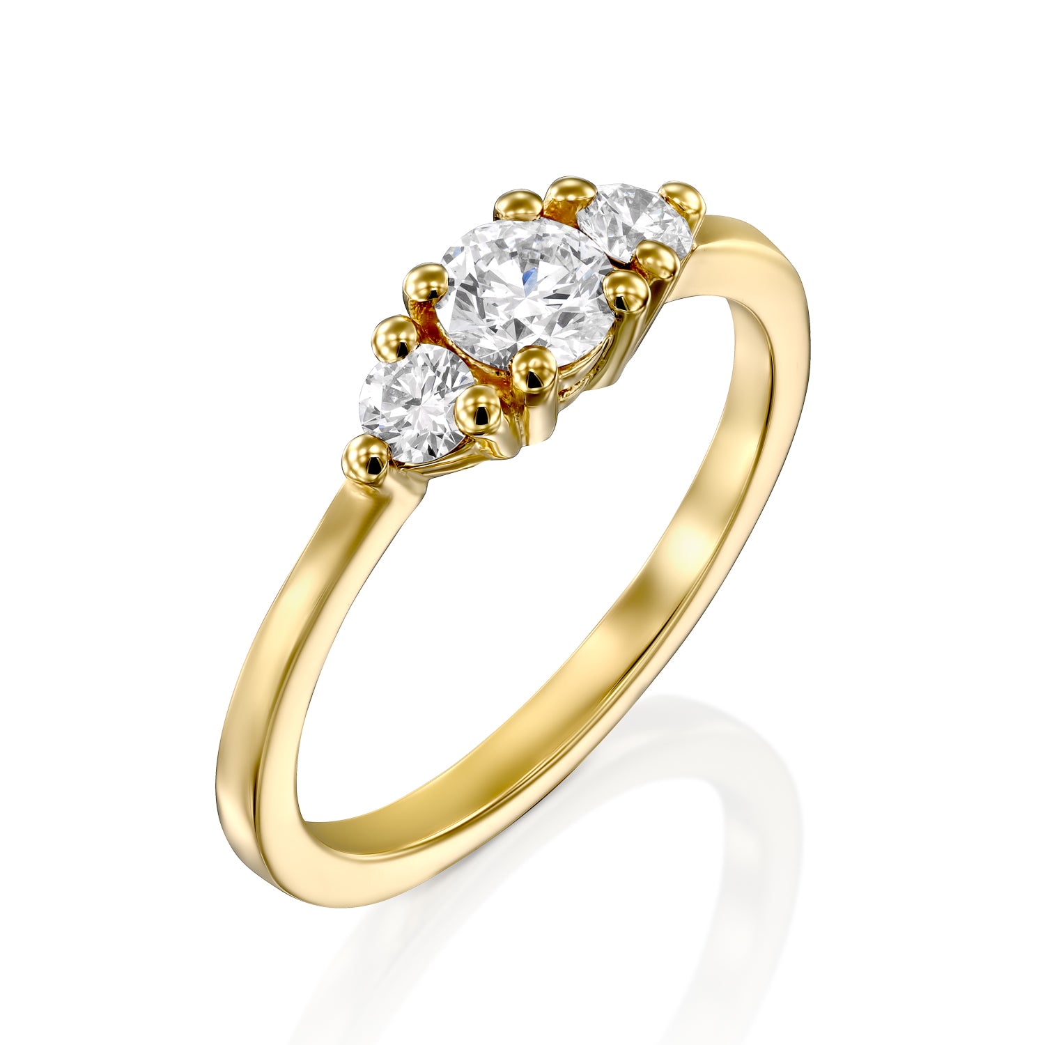 Audrey Gold Ring 4.5mm Diamond