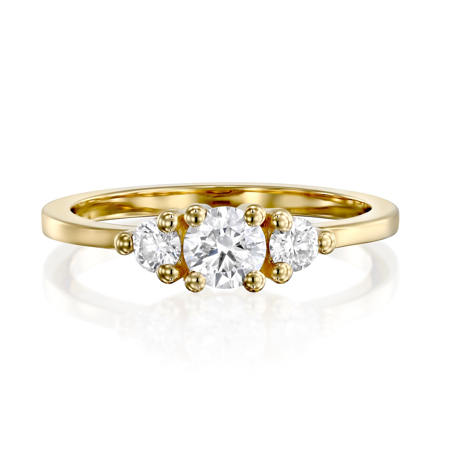 Audrey Gold Ring 4.5mm Diamond