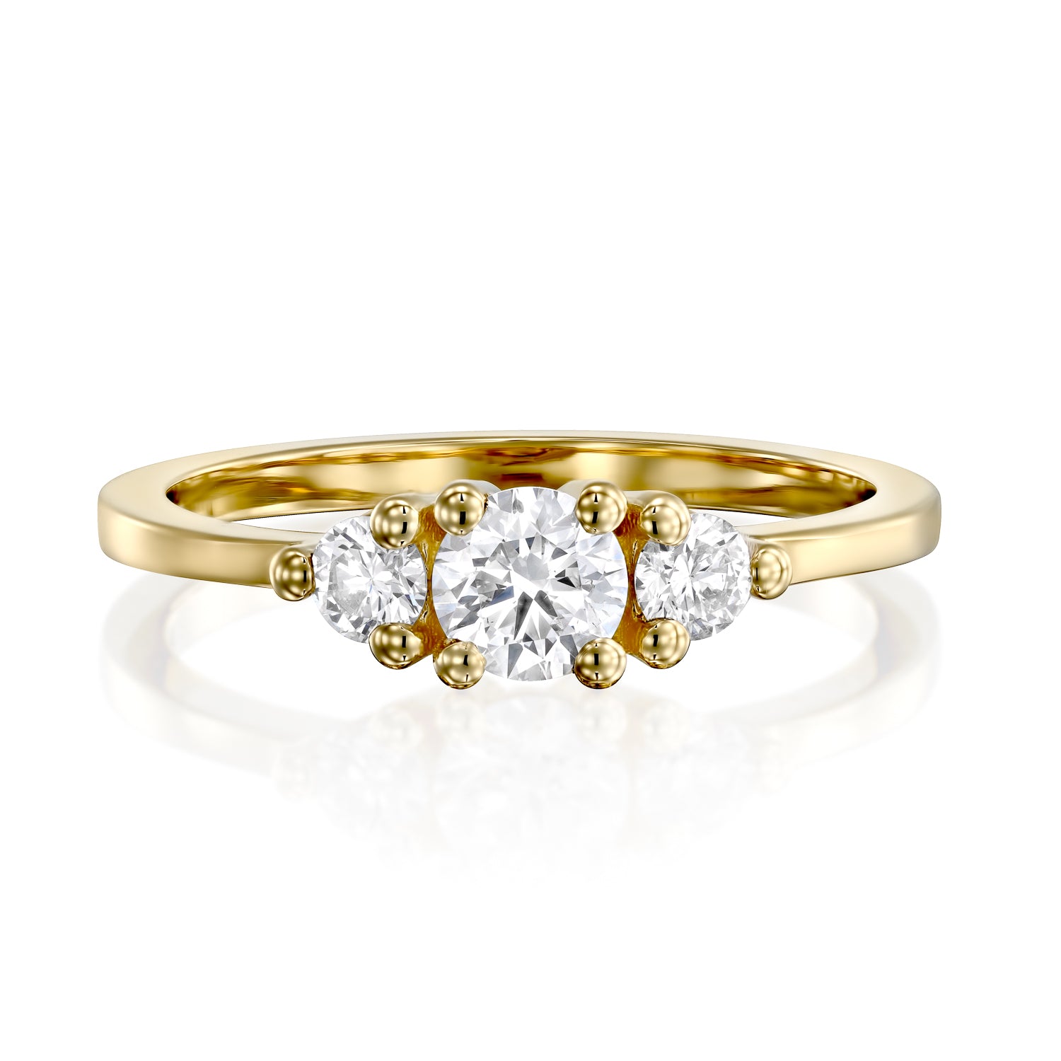 Audrey Gold Ring 4.5mm Diamond