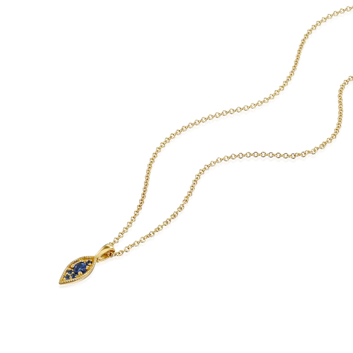 Jane Gold Necklace Sapphire